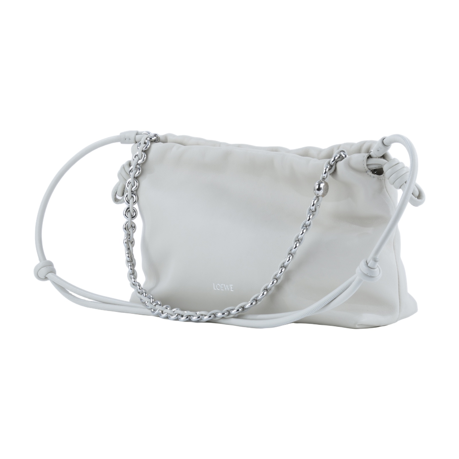 羅意威 LOEWE Flamenco Purse 中型 A411FCRXAP 米白Flamenco Purse中號 背帶/防塵袋