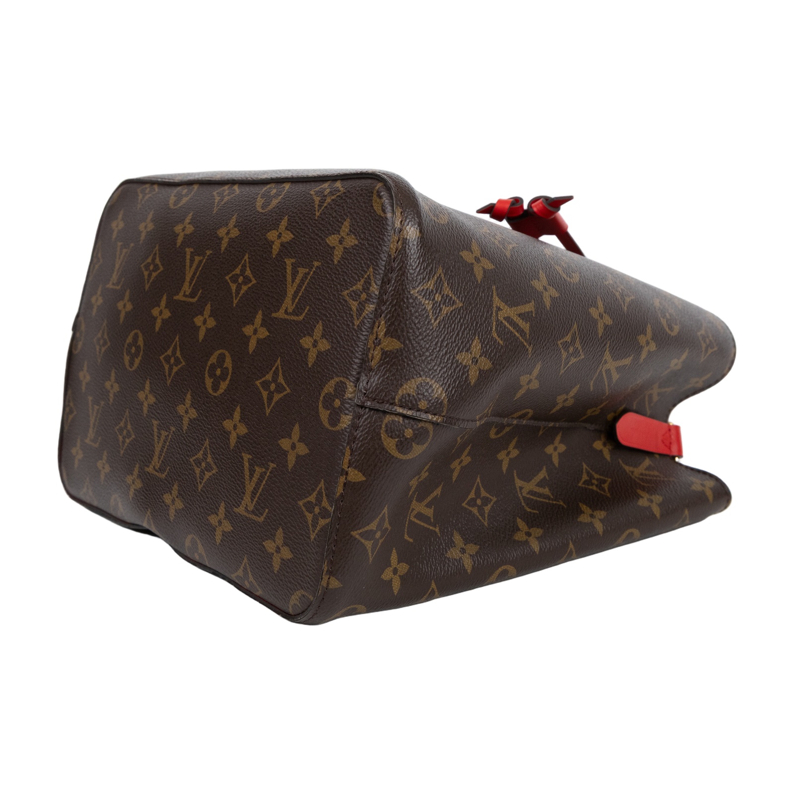 路易威登 LOUIS VUITTON NéoNoé MM 經典帆布 肩背 水桶包 紅色 M44021 原花紅NEONOE水桶包 防塵袋/背帶
