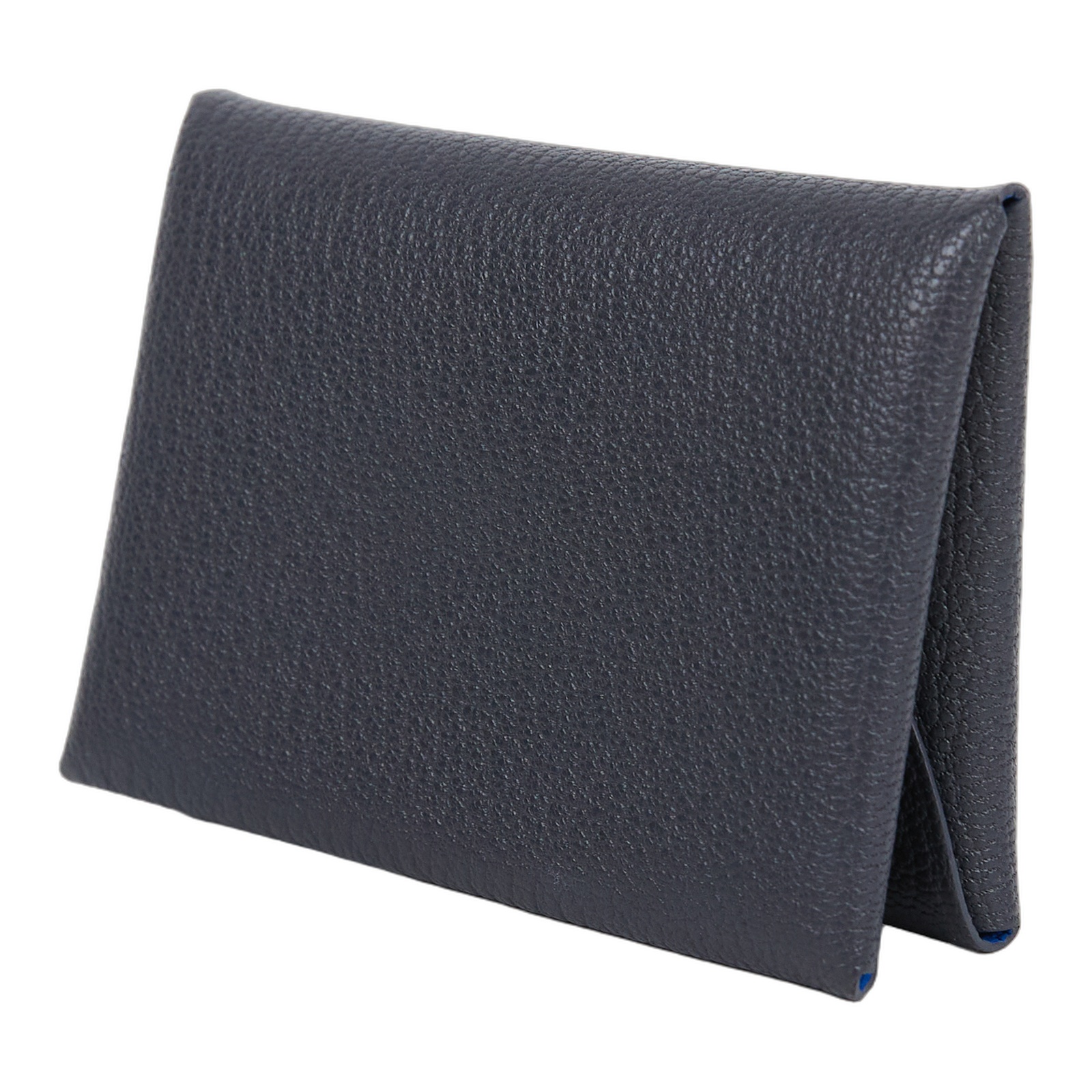 愛馬仕 Hermes Calvi Duo 卡包 CALD K UY 011 IM K刻 灰內拚藍CALVI DUO 原廠盒子
