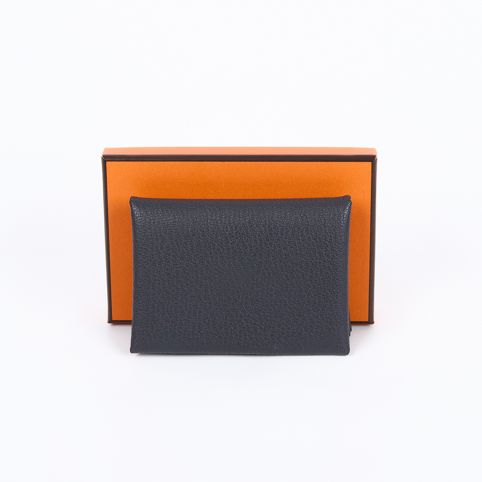 愛馬仕 Hermes Calvi Duo 卡包 CALD K UY 011 IM K刻 灰內拚藍CALVI DUO 原廠盒子