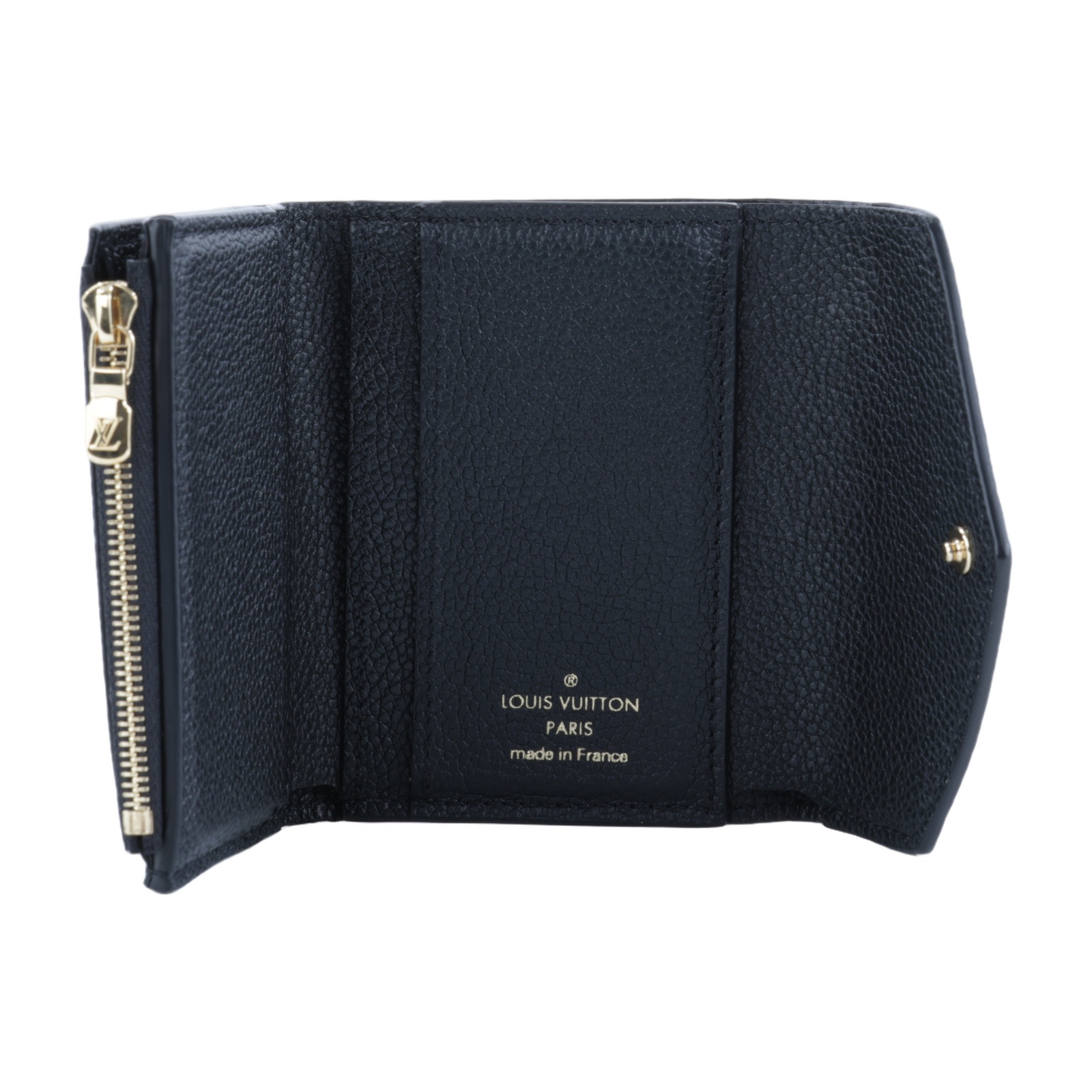 路易威登 LOUIS VUITTON Zoé 錢包 短夾 Empreinte皮革 黑色 M62935 晶片款 黑ZOE三折短夾 原廠盒子/防塵袋
