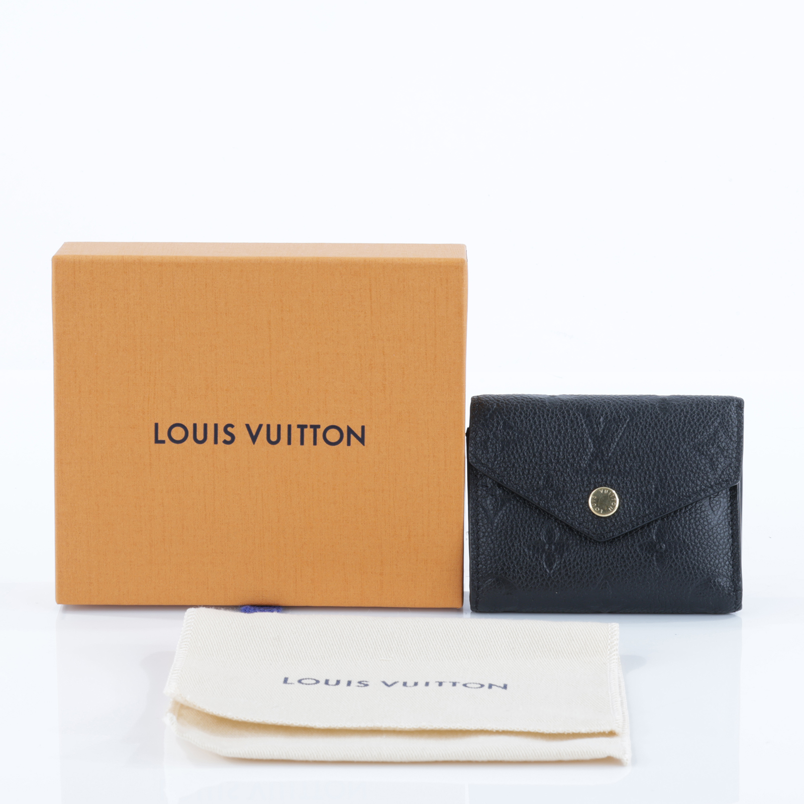 路易威登 LOUIS VUITTON Zoé 錢包 短夾 Empreinte皮革 黑色 M62935 晶片款 黑ZOE三折短夾 原廠盒子/防塵袋