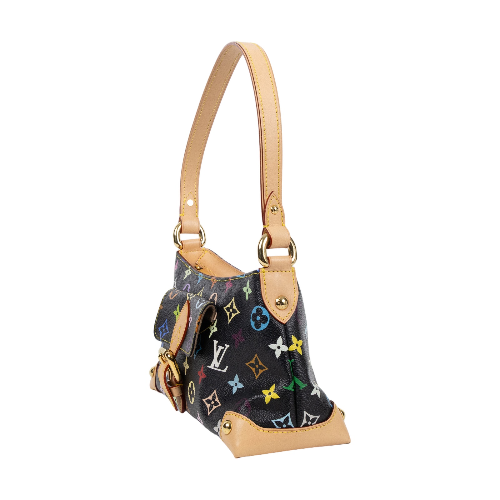 路易威登 LOUIS VUITTON Eliza 村上隆 手提包 M40099 黑彩腋下包 無附屬品