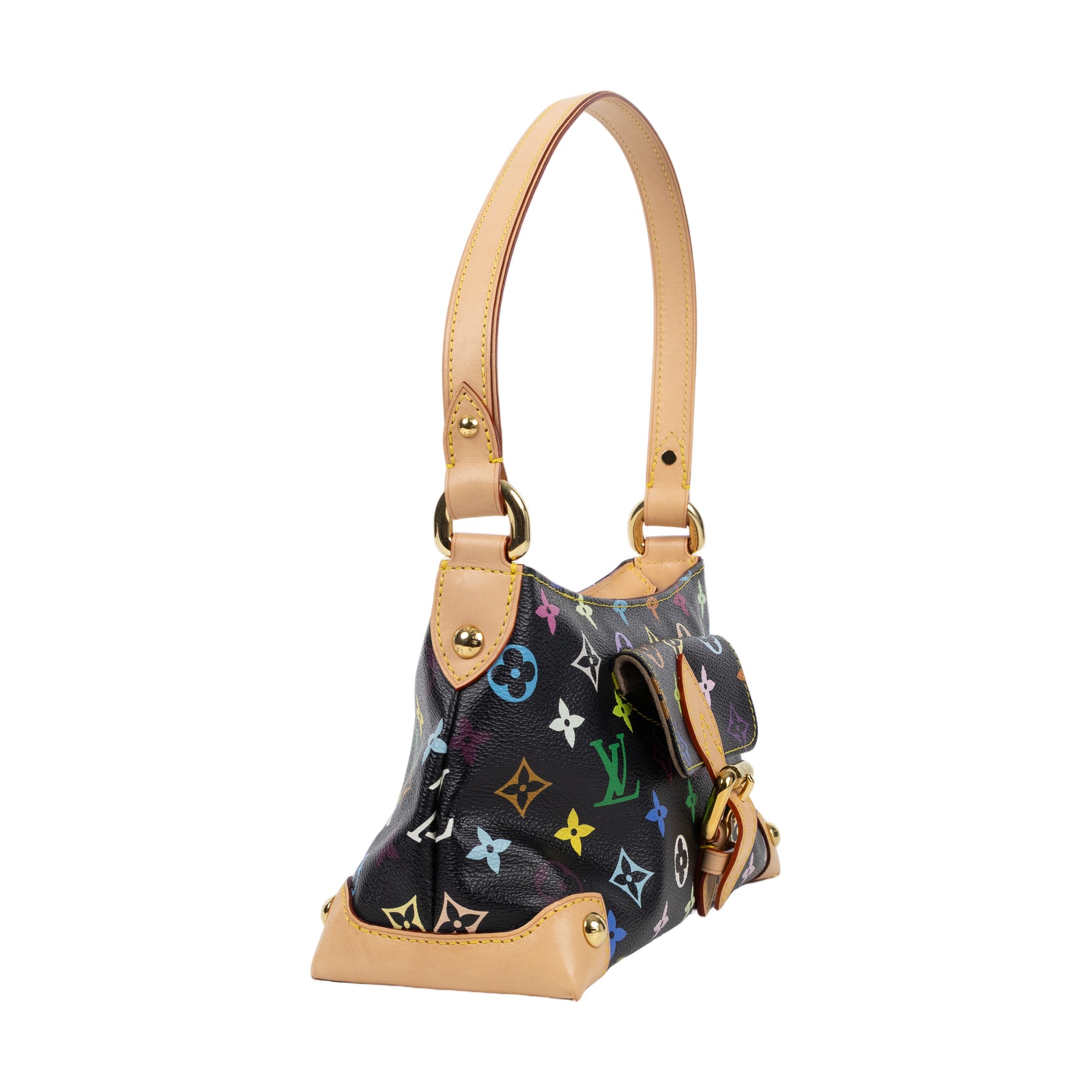 路易威登 LOUIS VUITTON Eliza 村上隆 手提包 M40099 黑彩腋下包 無附屬品