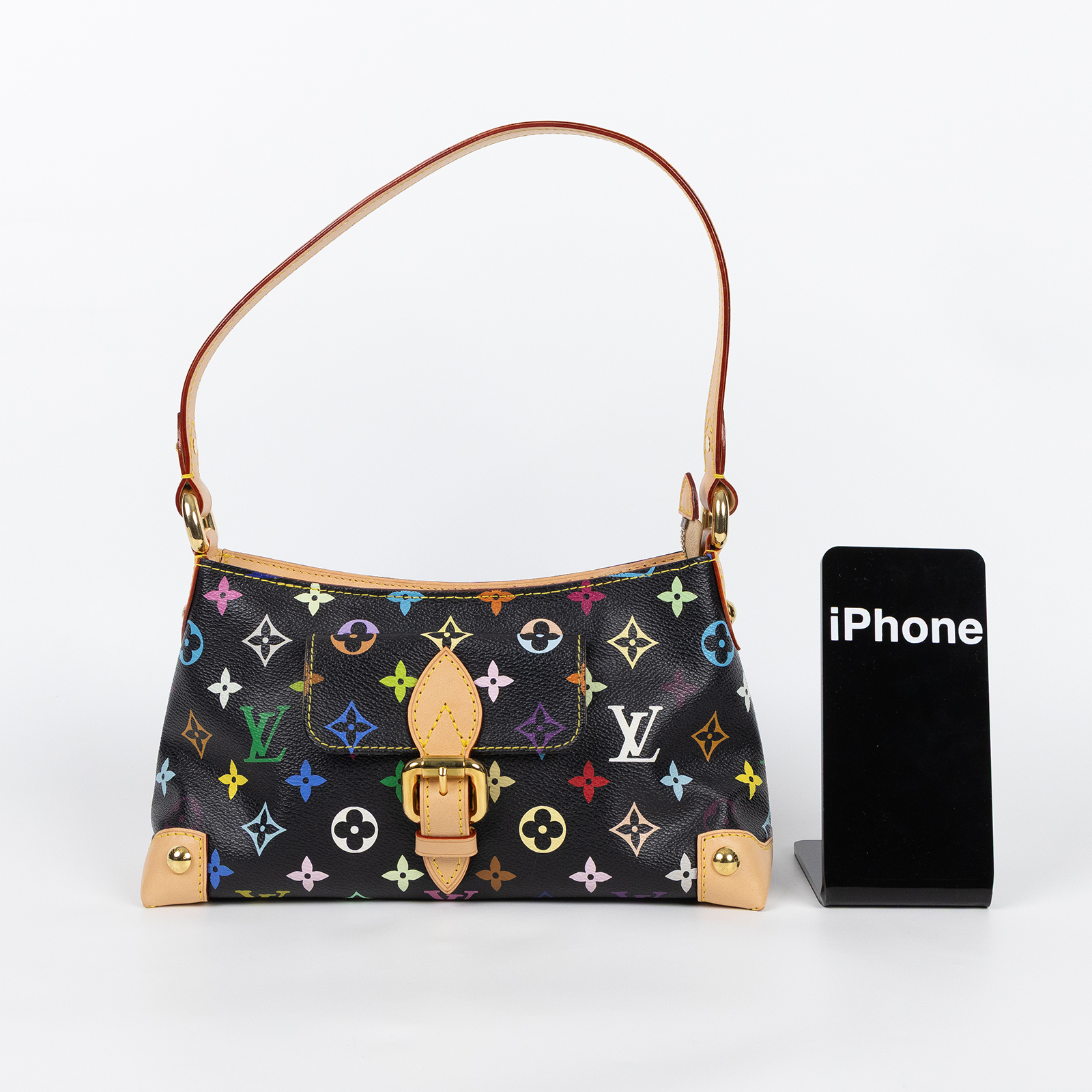 路易威登 LOUIS VUITTON Eliza 村上隆 手提包 M40099 黑彩腋下包 無附屬品
