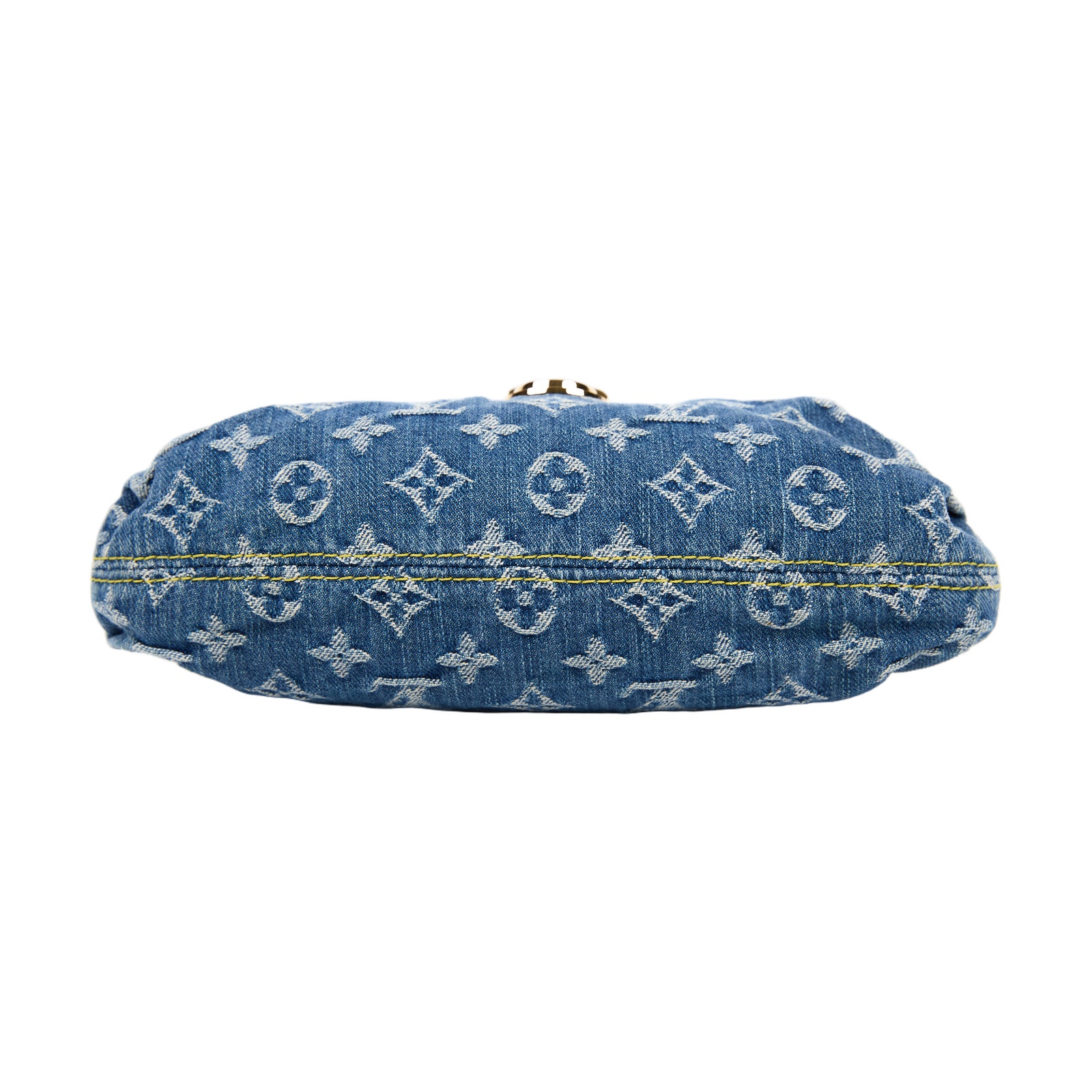 路易威登 LOUIS VUITTON Mini Pretty 牛仔 肩背包 手提包 手拿包 腋下包 M95050 藍牛仔腋下包 無附屬品
