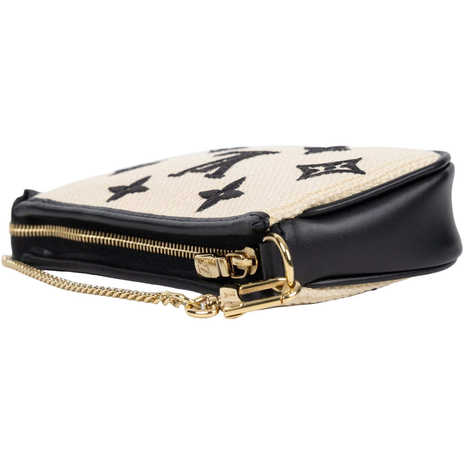 路易威登 LOUIS VUITTON Pochette Accessor 金鍊 迷你 麻將包 M82472 棉麻MINI麻將包 無附屬品
