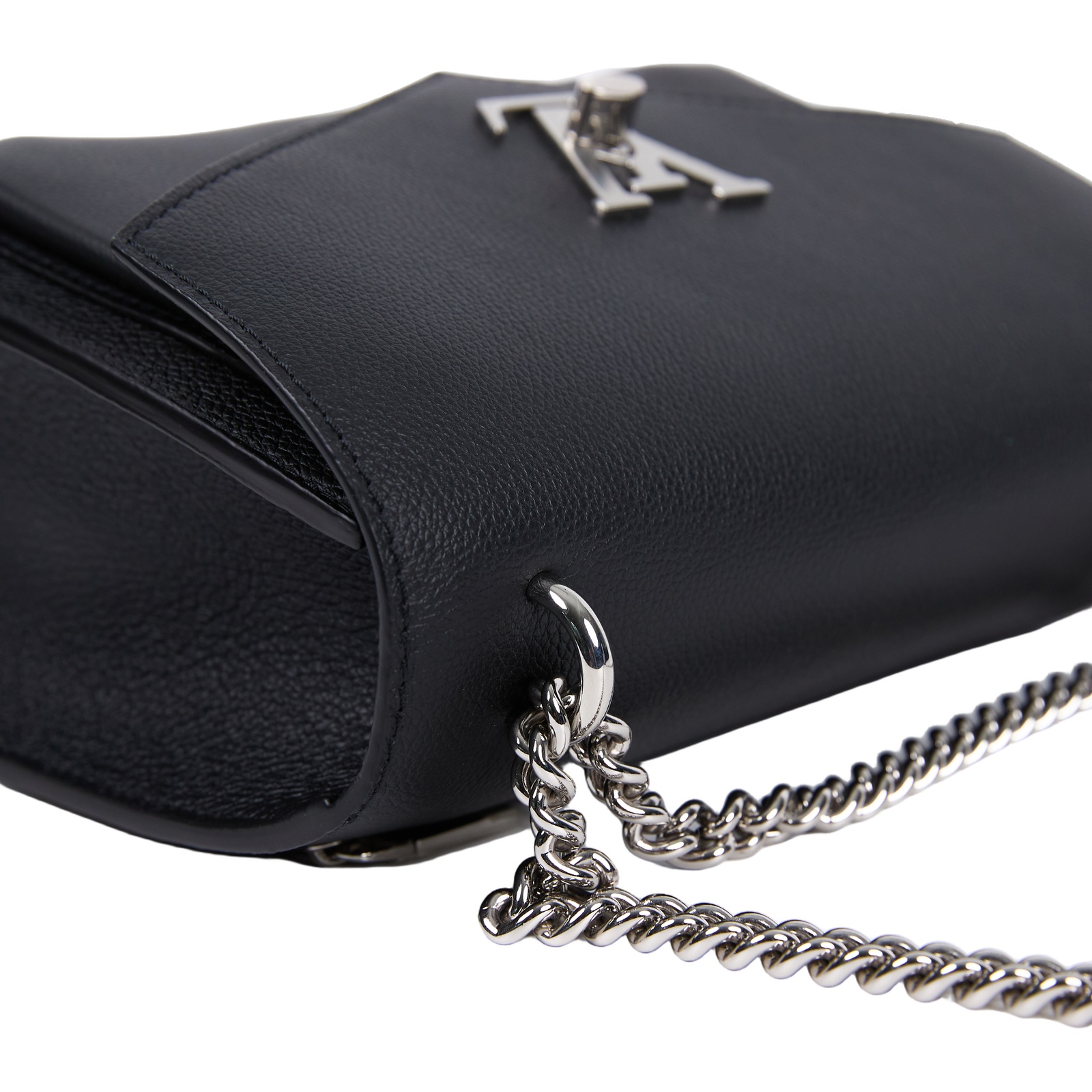 路易威登 LOUIS VUITTON Mylockme 鏈條包 肩背包 斜背包 M51418 晶片款 黑銀LOCKME BB鍊包 防塵袋