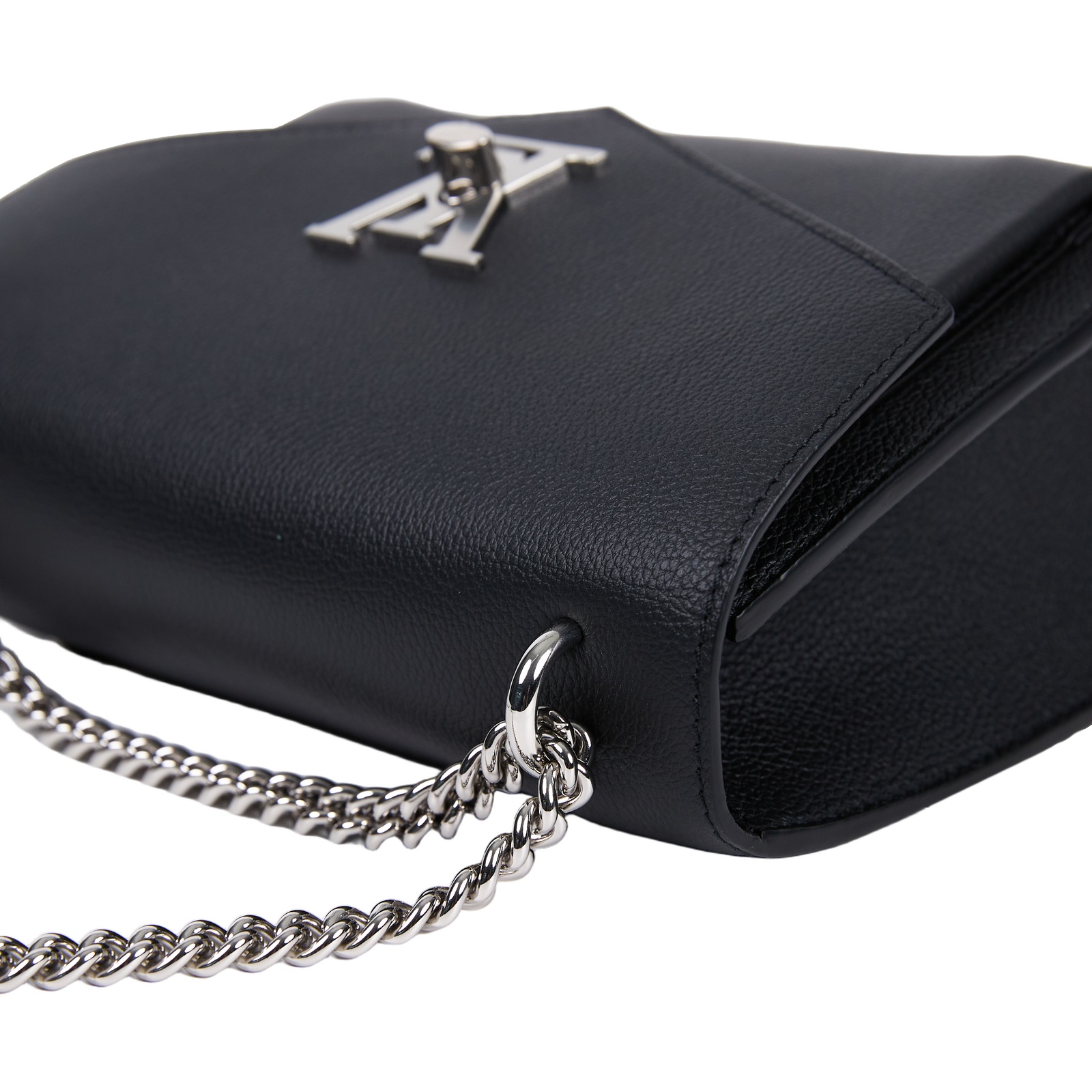 路易威登 LOUIS VUITTON Mylockme 鏈條包 肩背包 斜背包 M51418 晶片款 黑銀LOCKME BB鍊包 防塵袋