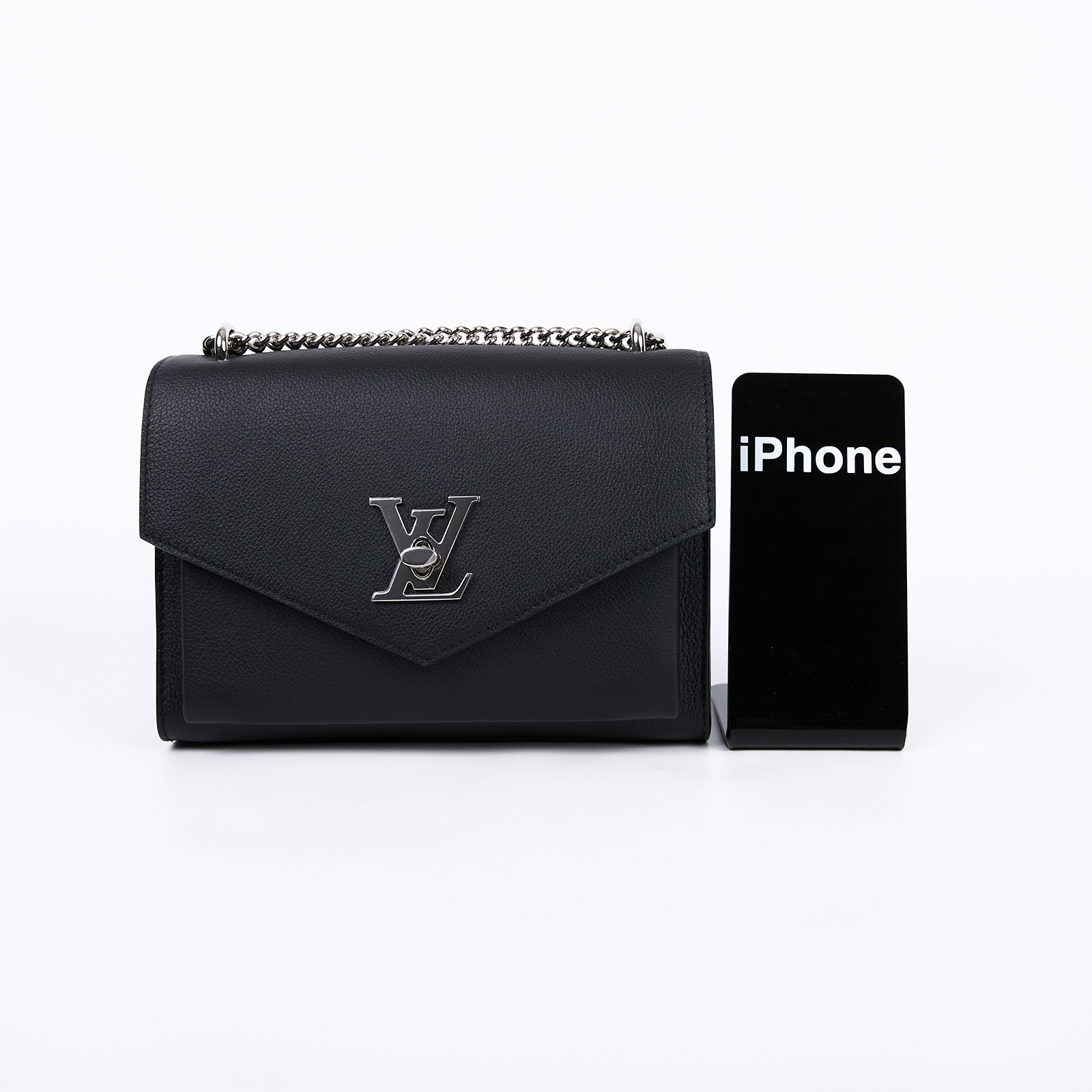 路易威登 LOUIS VUITTON Mylockme 鏈條包 肩背包 斜背包 M51418 晶片款 黑銀LOCKME BB鍊包 防塵袋