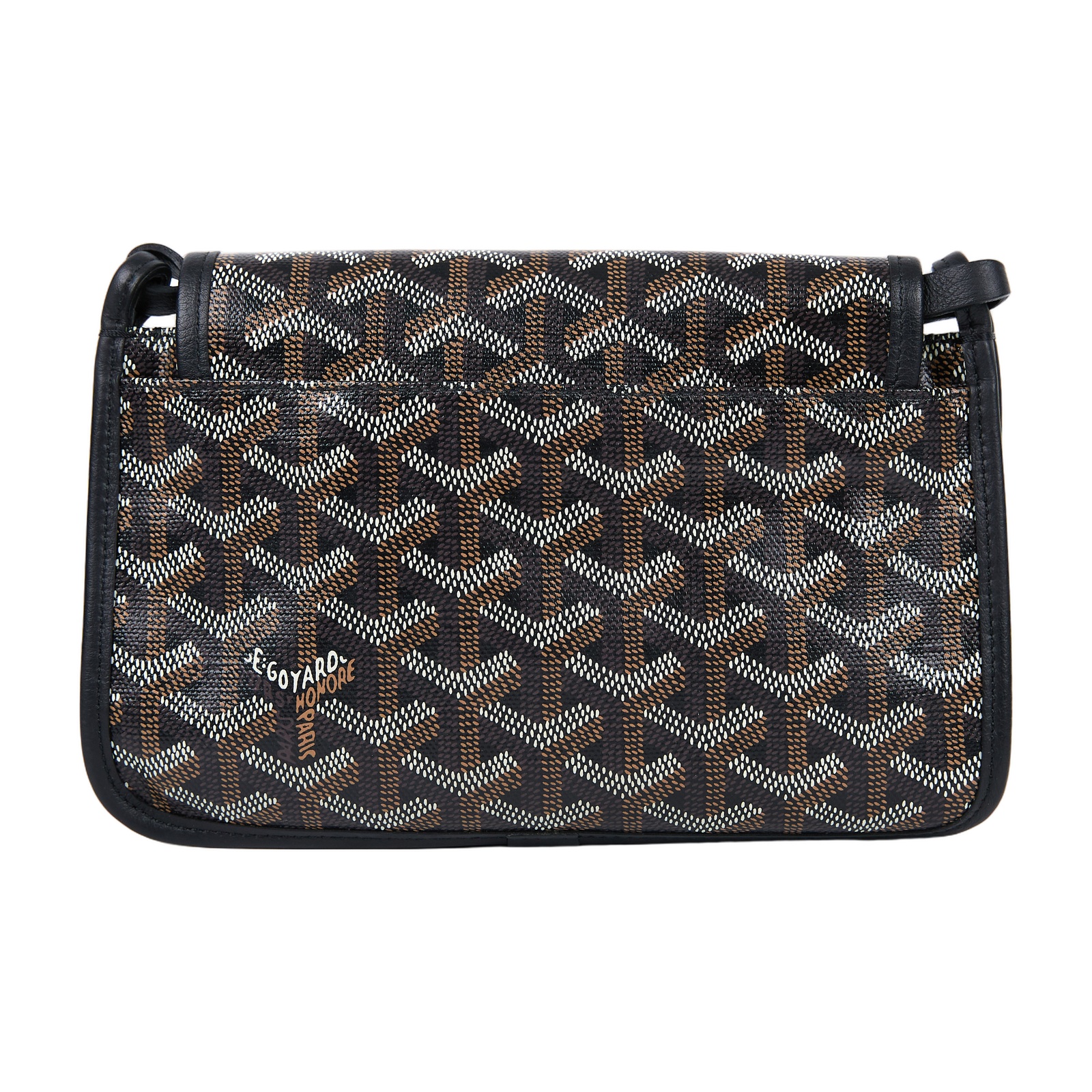 高雅德 GOYARD Plumet Pocket Wallet 肩背 隨身錢包 PLUMETPMLTY 黑Plumet 防塵袋