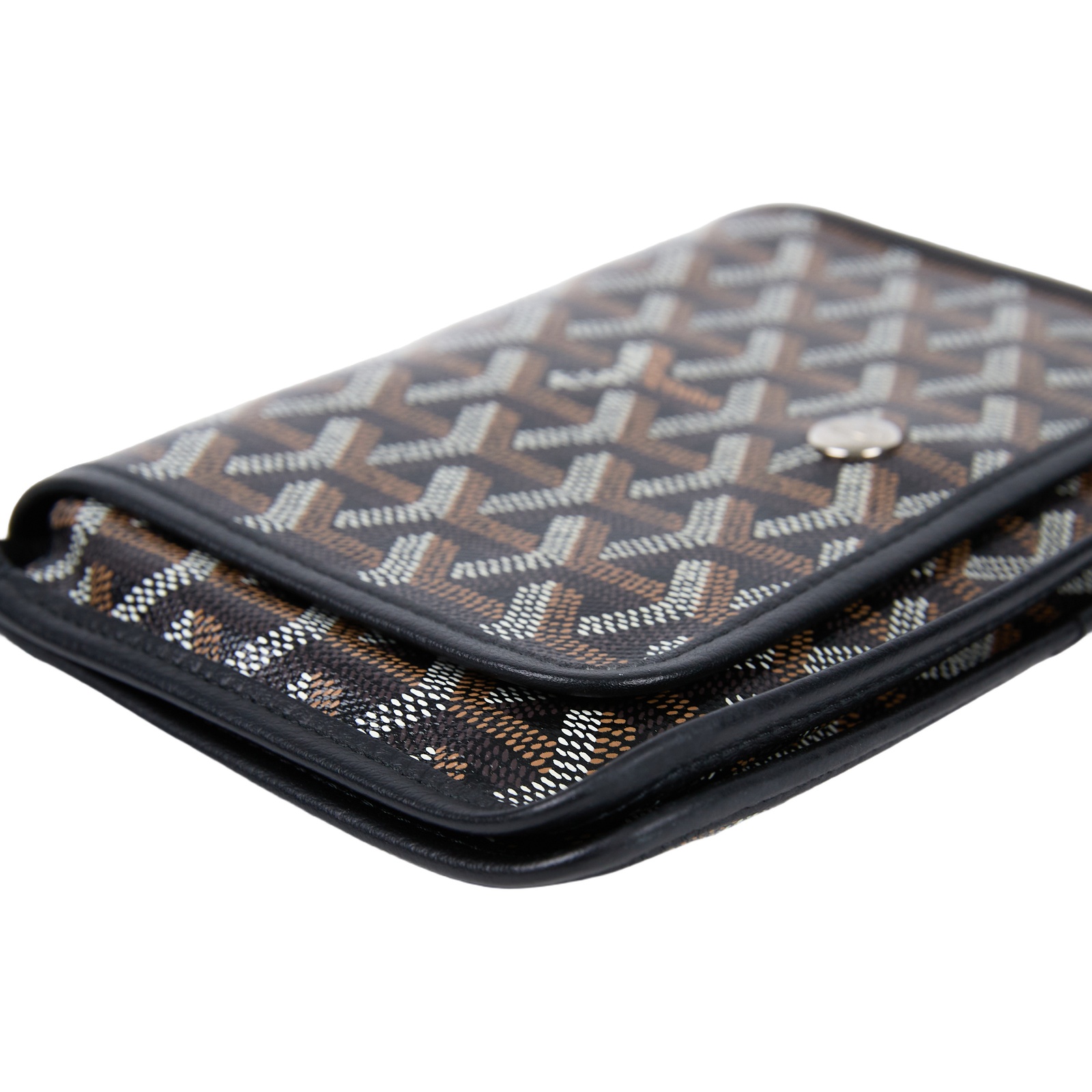 高雅德 GOYARD Plumet Pocket Wallet 肩背 隨身錢包 PLUMETPMLTY 黑Plumet 防塵袋