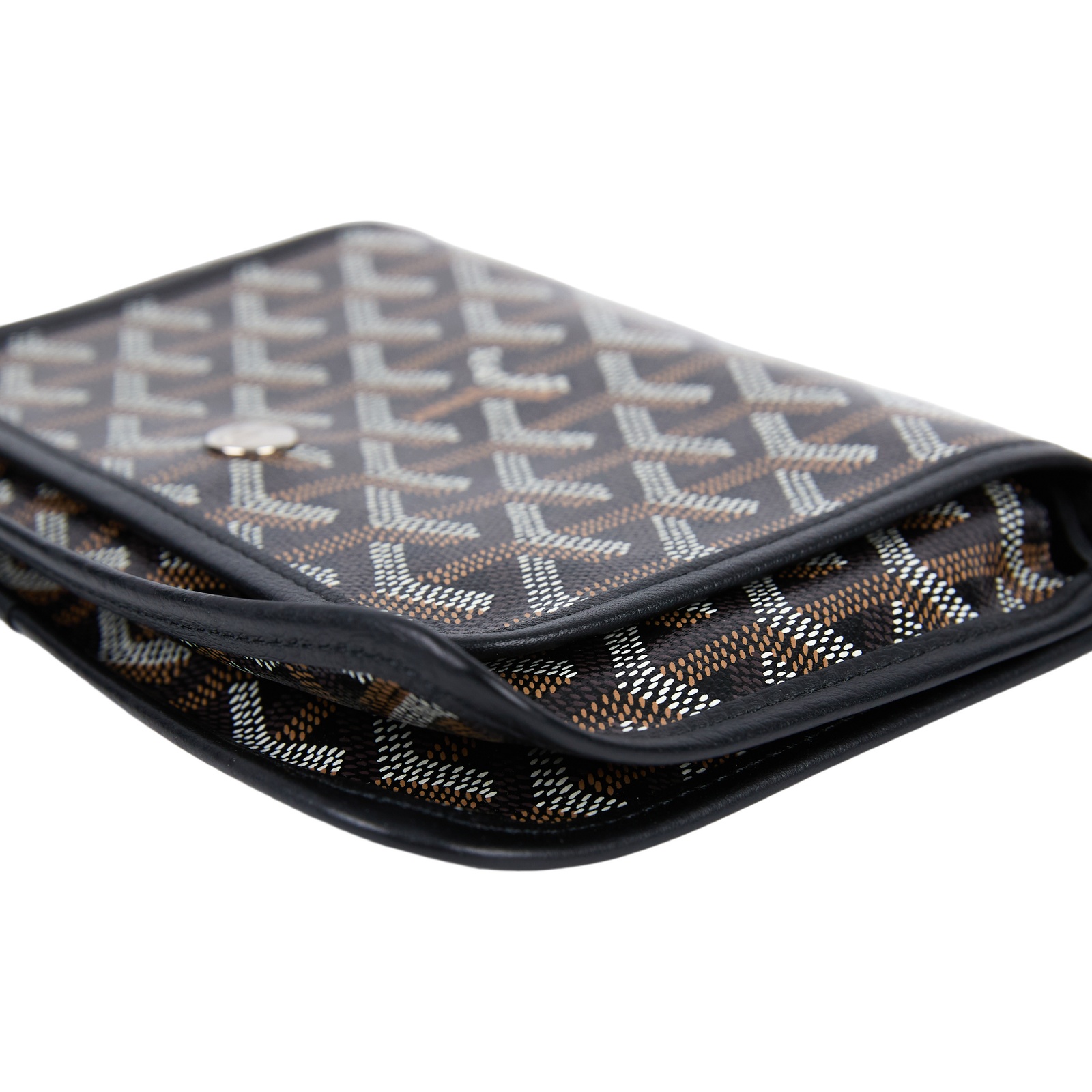 高雅德 GOYARD Plumet Pocket Wallet 肩背 隨身錢包 PLUMETPMLTY 黑Plumet 防塵袋