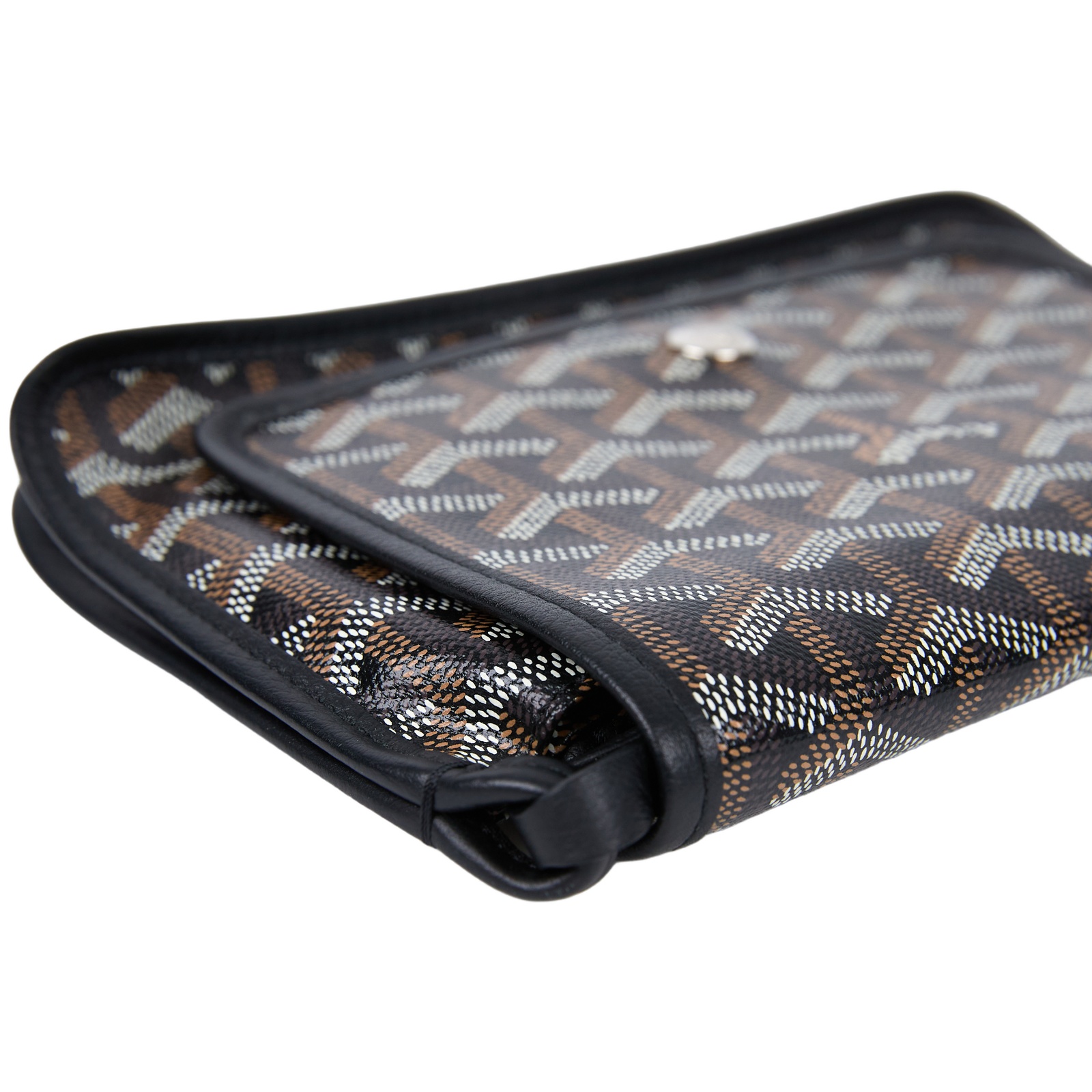 高雅德 GOYARD Plumet Pocket Wallet 肩背 隨身錢包 PLUMETPMLTY 黑Plumet 防塵袋