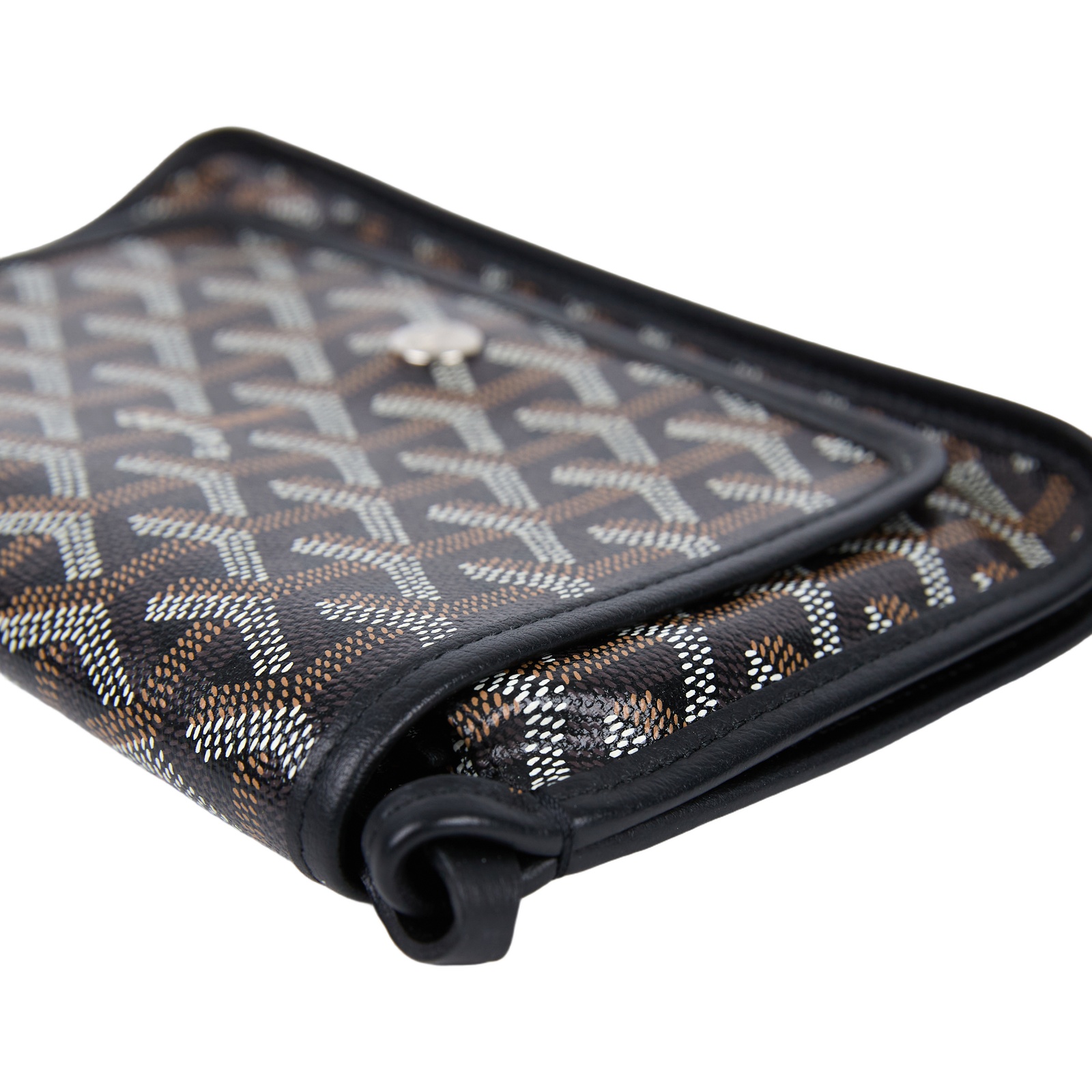 高雅德 GOYARD Plumet Pocket Wallet 肩背 隨身錢包 PLUMETPMLTY 黑Plumet 防塵袋