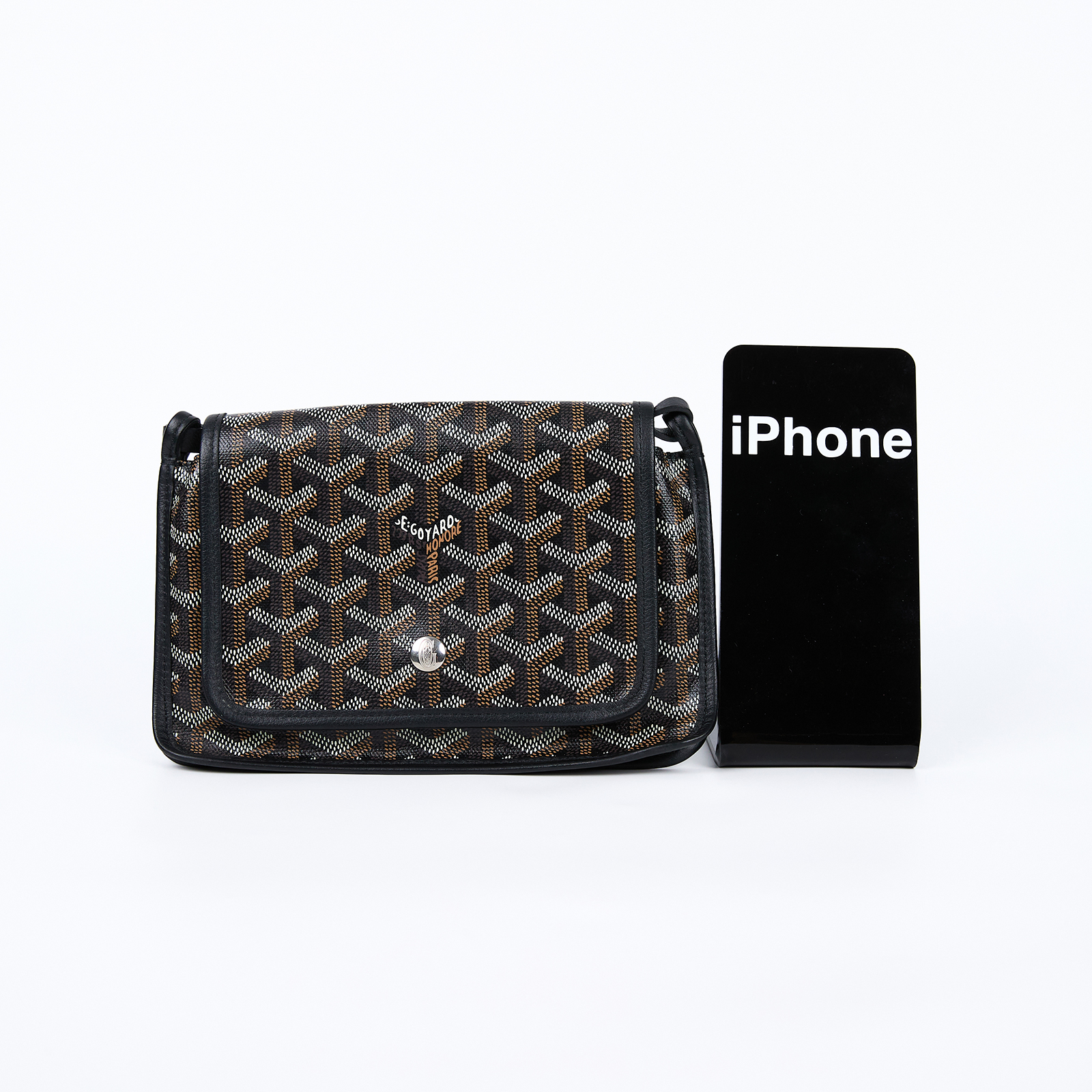 高雅德 GOYARD Plumet Pocket Wallet 肩背 隨身錢包 PLUMETPMLTY 黑Plumet 防塵袋