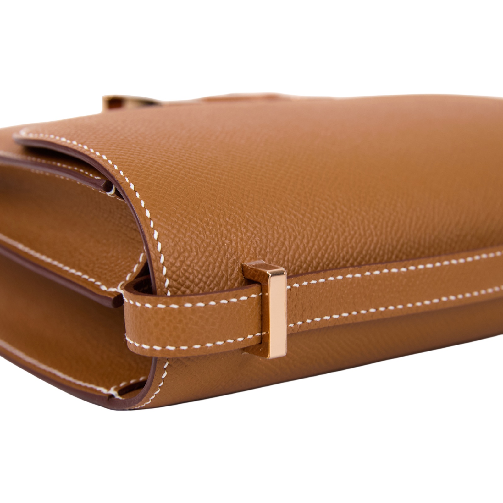 愛馬仕 Hermes Constance Bag 康康包 MIni 18  玫瑰金色五金 金棕色 H083905CD37 /  防塵袋/原廠盒子/購買證明