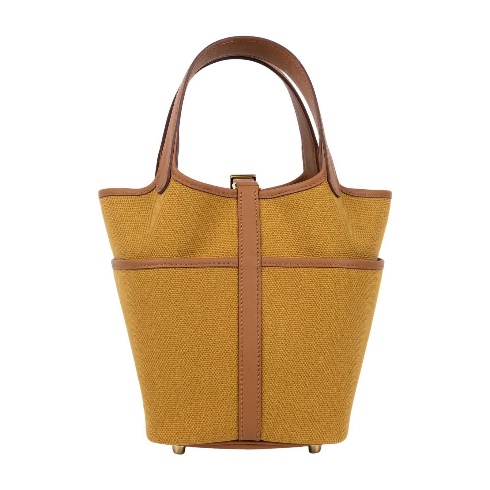 愛馬仕 Hermes Picotin Lock 18 菜籃子包 金色五金 沙黃色 金棕色 H083189CCBD /  防塵袋/原廠盒子/鎖組/購買證明