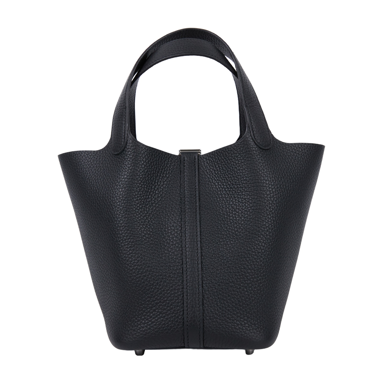 愛馬仕 Hermes Picotin Lock 18 菜籃子包 銀色五金 黑色 H056289CK89 /  防塵袋/原廠盒子/鎖組/購買證明