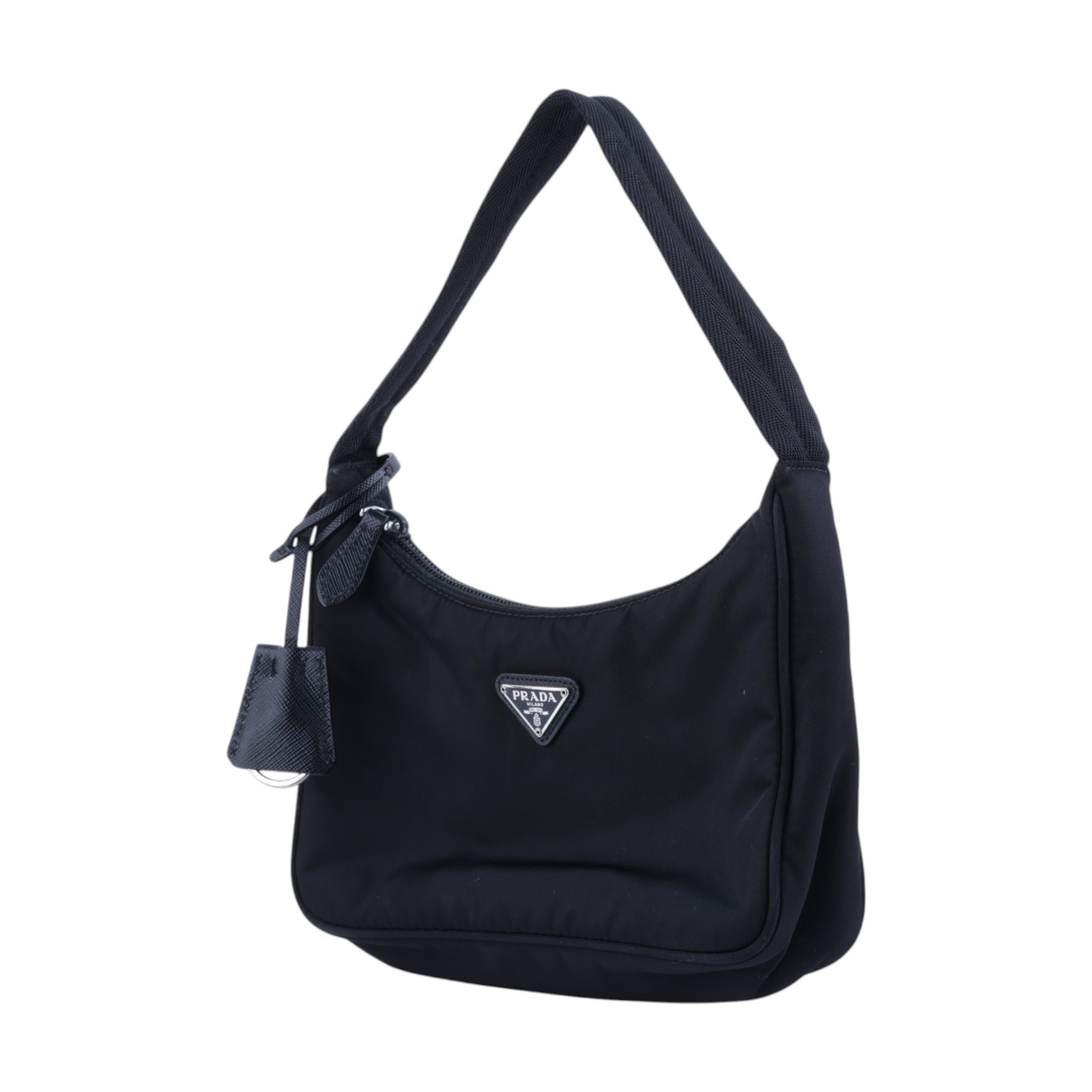 普拉達 PRADA Re-Edition 迷你 Hobo 包 1NE515_RDH0 黑尼龍HOBO腋下包 防塵袋/吊牌
