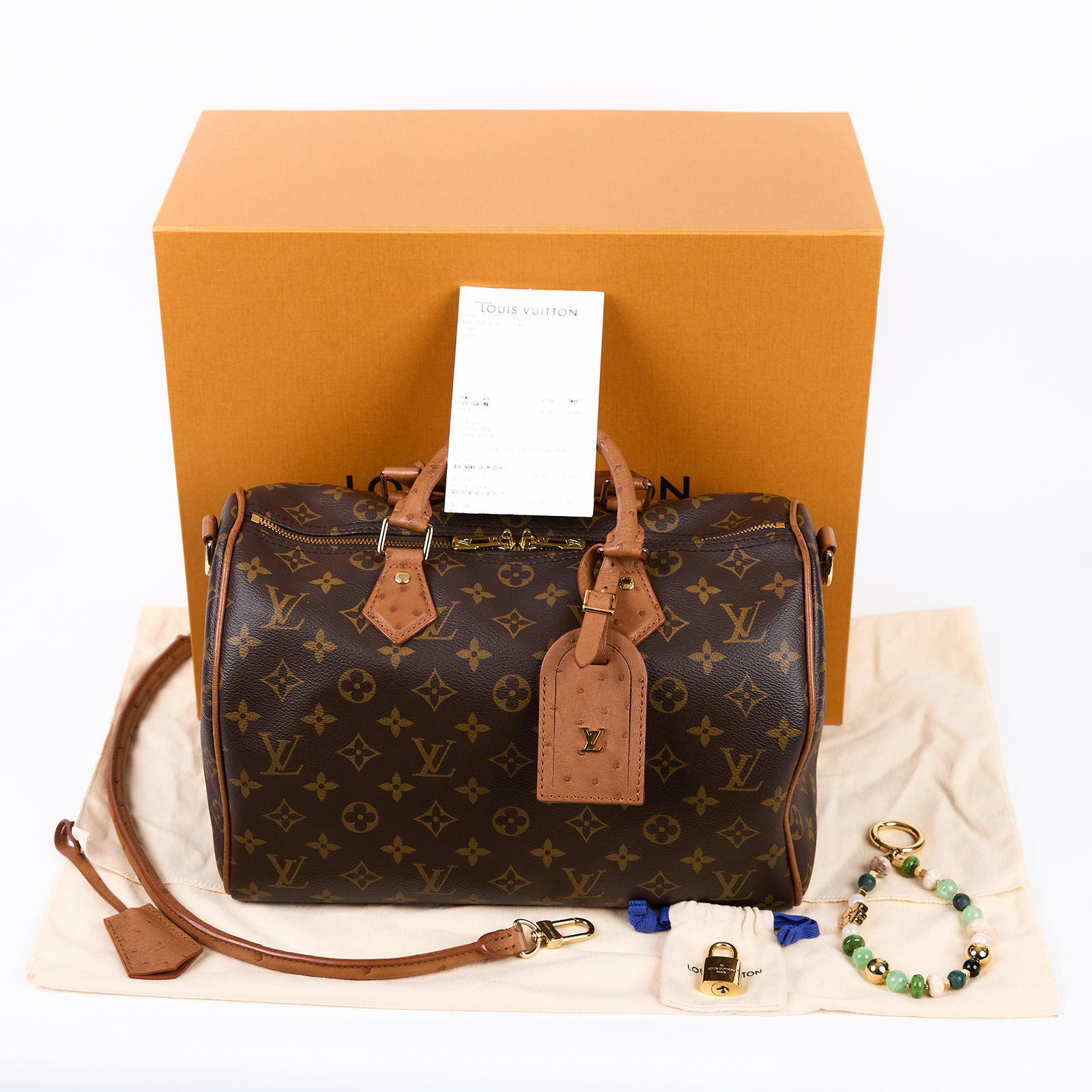 路易威登 LOUIS VUITTON Speedy Soft 30 Boho 手袋 N87212 晶片款  防塵袋/原廠盒子/購買證明/鎖組/吊飾/吊牌/背帶