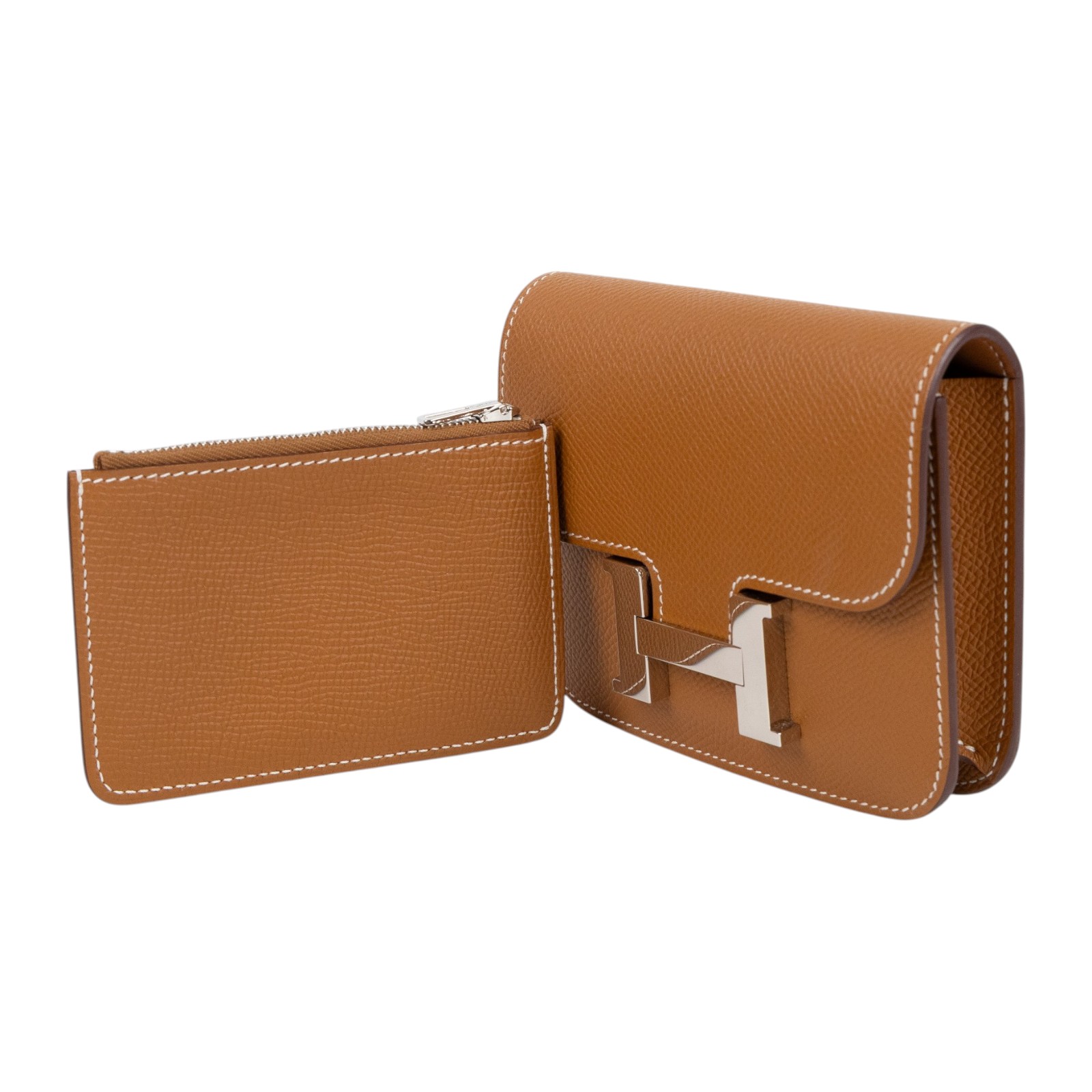 愛馬仕 Hermes Constance Bag 康康包 短夾 Slim  CNSLIM K刻 K刻 金棕CONSTANCE SLIM 防塵袋/原廠盒子