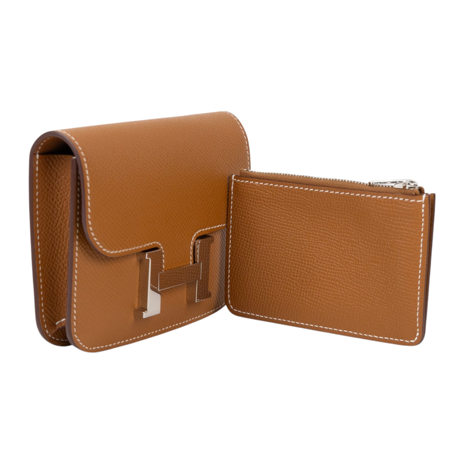 愛馬仕 Hermes Constance Bag 康康包 短夾 Slim  CNSLIM K刻 K刻 金棕CONSTANCE SLIM 防塵袋/原廠盒子