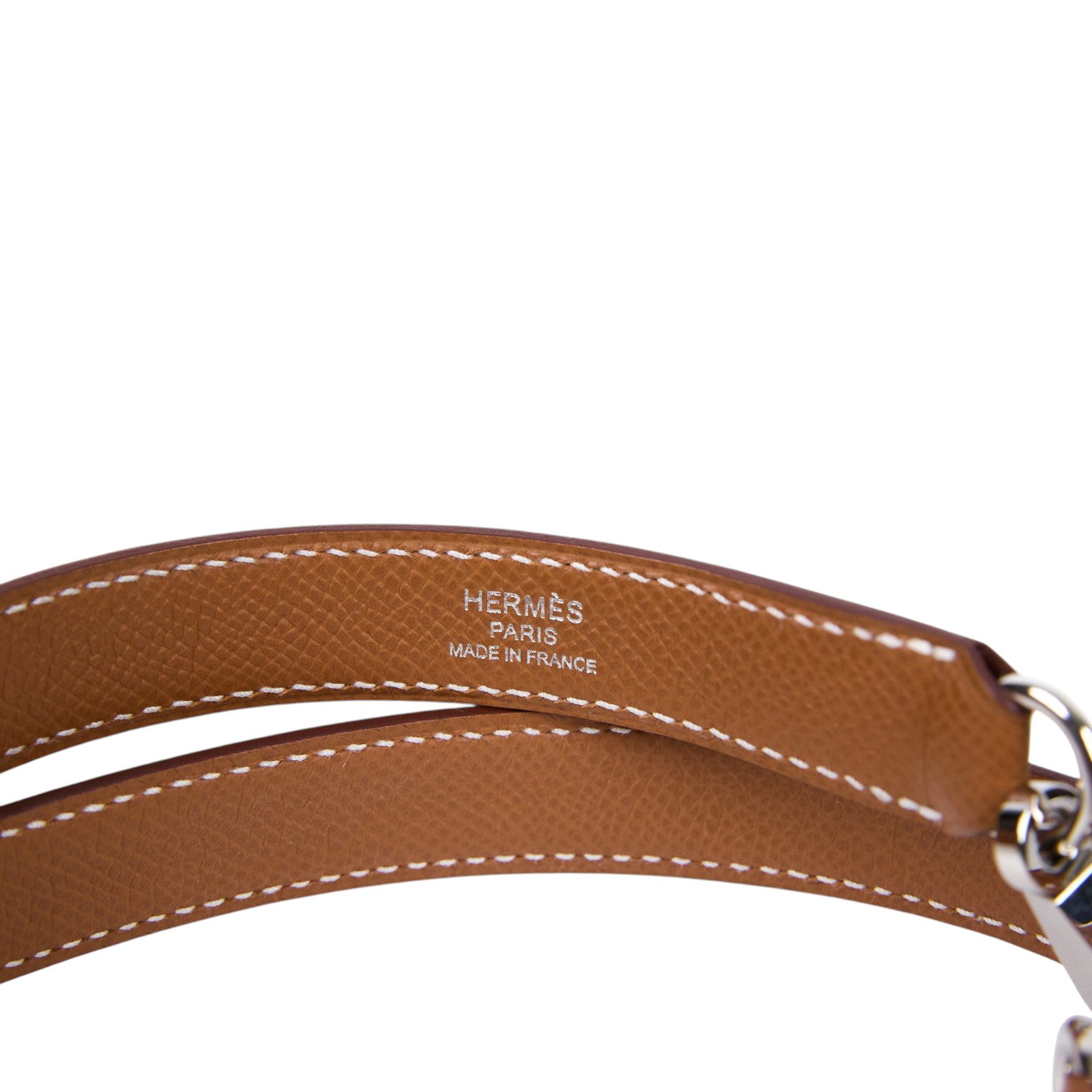 愛馬仕 Hermes A-Strap 20 mm 肩帶 銀色五金 金棕色 H086253CK37 G FM 002 PM G刻 金棕可調節背帶 防塵袋/原廠盒子
