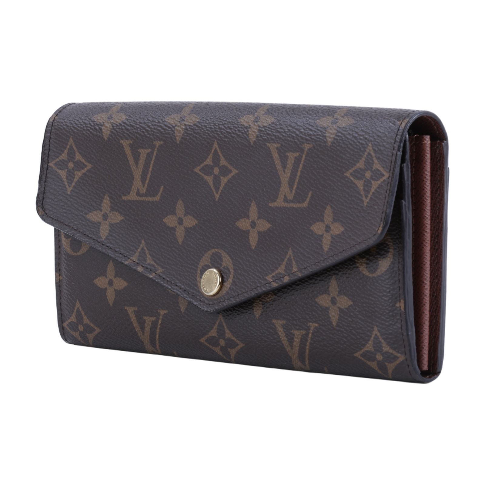 路易威登 LOUIS VUITTON Sarah 錢包 口蓋長夾 棕色 M60531 晶片款 原花SARAH長夾(撞針斷一根) 原廠盒子/防塵袋