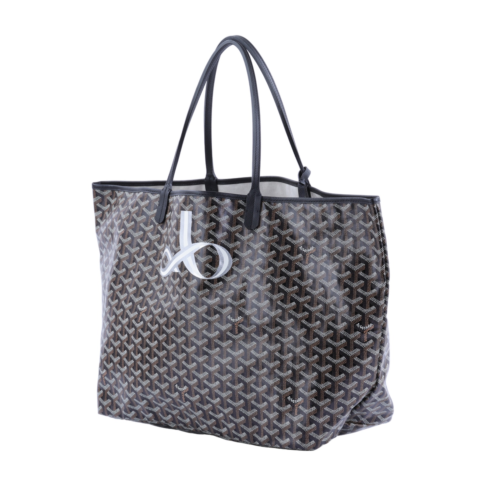 高雅德 GOYARD Saint Louis GM Bag 托特包 STLOUIGMLTY 黑彩帶圖騰Saint Louis GM 防塵袋/內袋