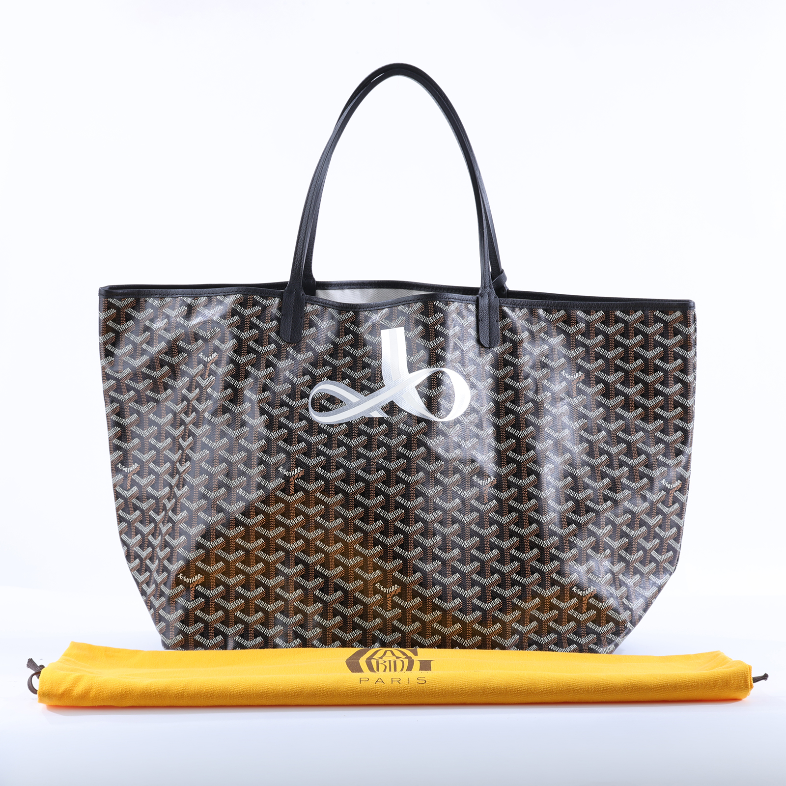 高雅德 GOYARD Saint Louis GM Bag 托特包 STLOUIGMLTY 黑彩帶圖騰Saint Louis GM 防塵袋/內袋