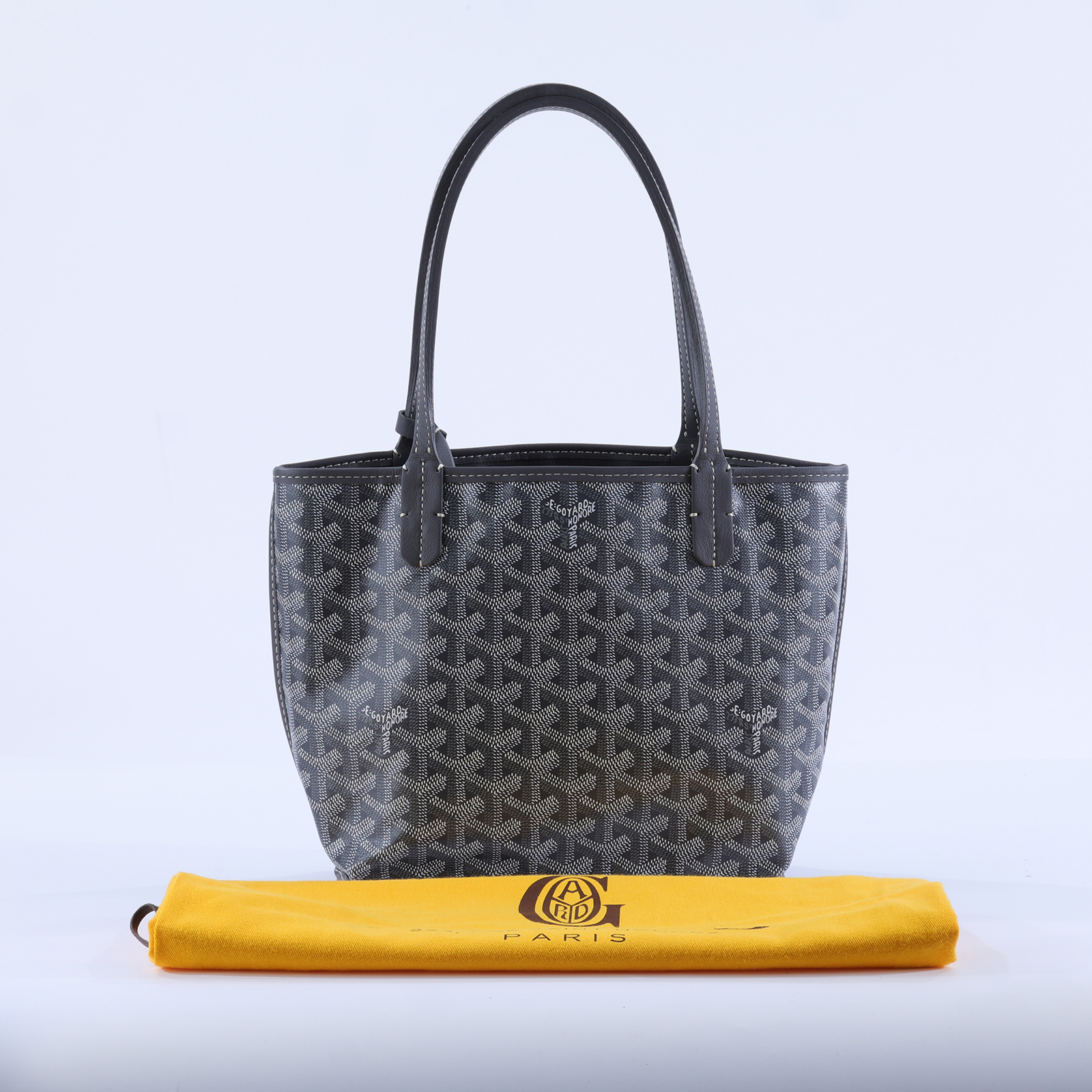高雅德 GOYARD Anjou Mini Bag 托特包 ANJOUSMINCG 灰ANJOU MINI 防塵袋