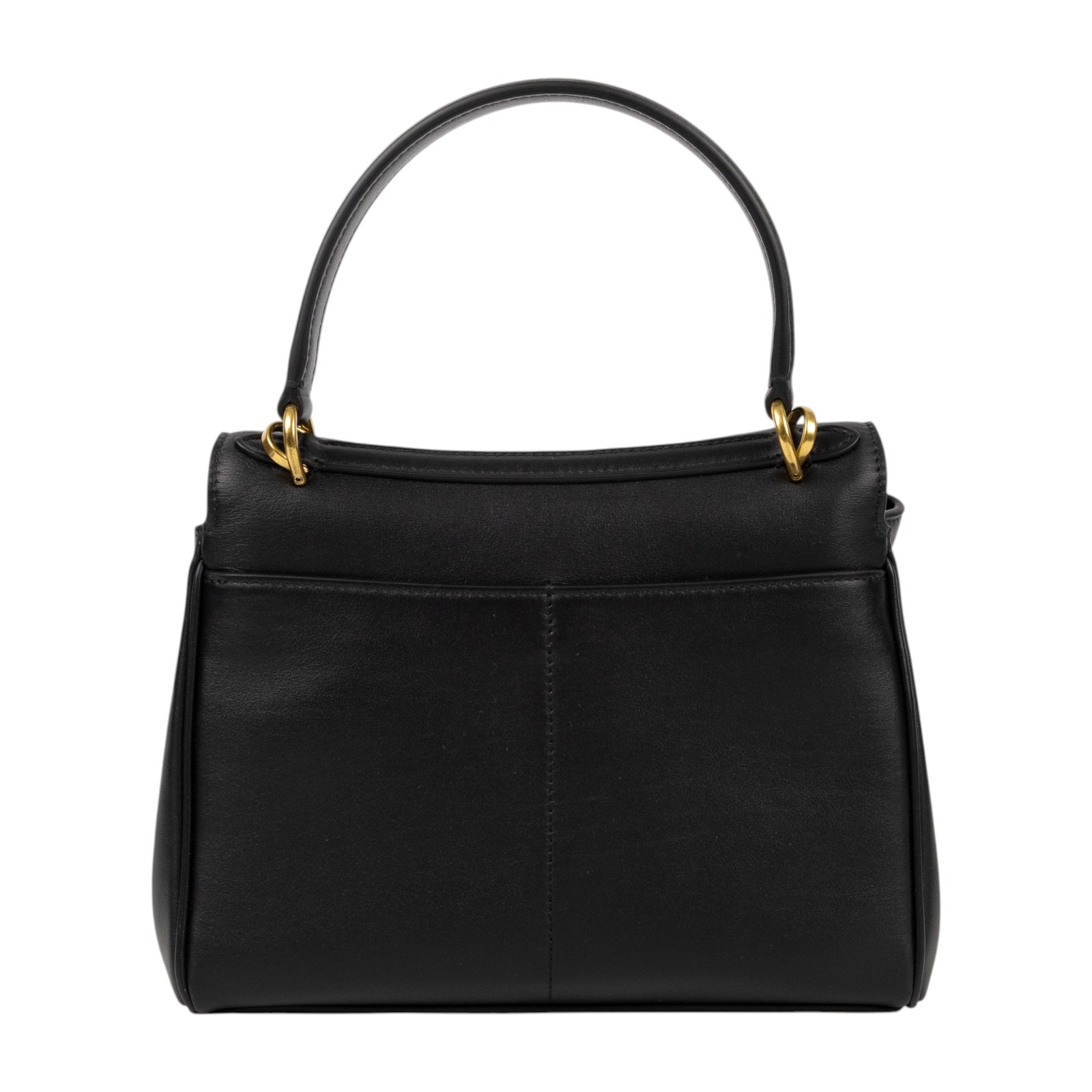 巴黎世家 BALENCIAGA Rodeo Mini 手提包 金色五金 7954562AA4V 黑金RODEO MINI 防塵袋/鑰匙圈吊飾/背帶