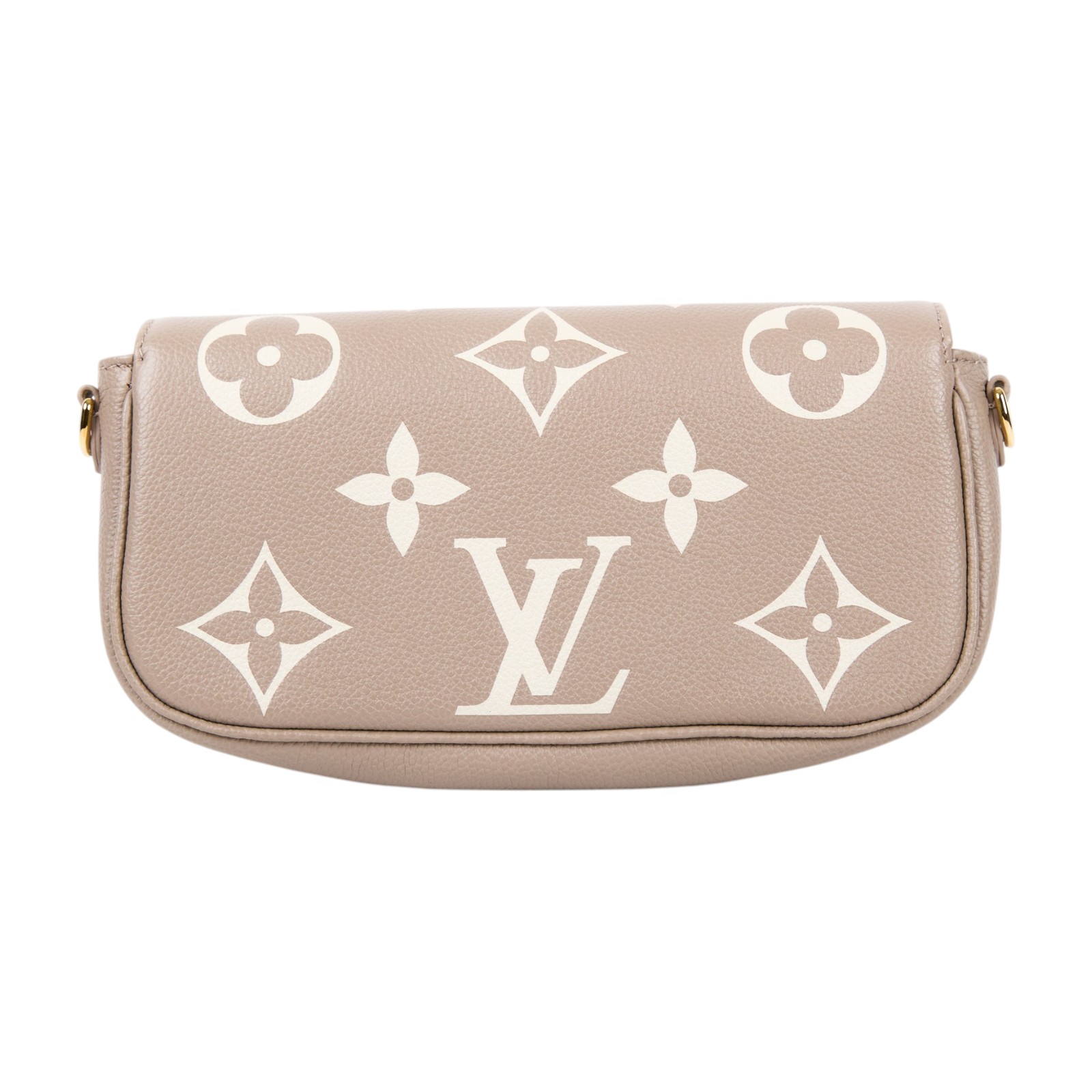 路易威登 LOUIS VUITTON Wallet on Chain Ivy 壓花牛皮 肩背錢包 斑鳩灰色 奶油色 M82211 晶片款  防塵袋/背帶2
