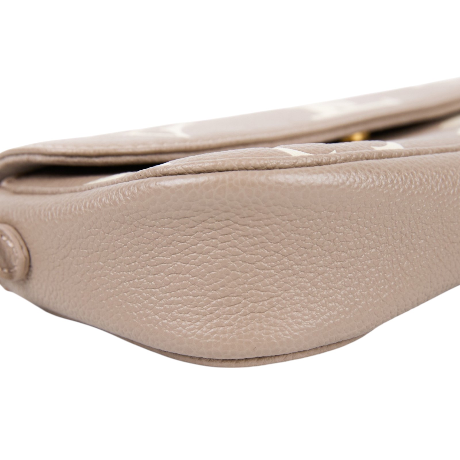 路易威登 LOUIS VUITTON Wallet on Chain Ivy 壓花牛皮 肩背錢包 斑鳩灰色 奶油色 M82211 晶片款  防塵袋/背帶2