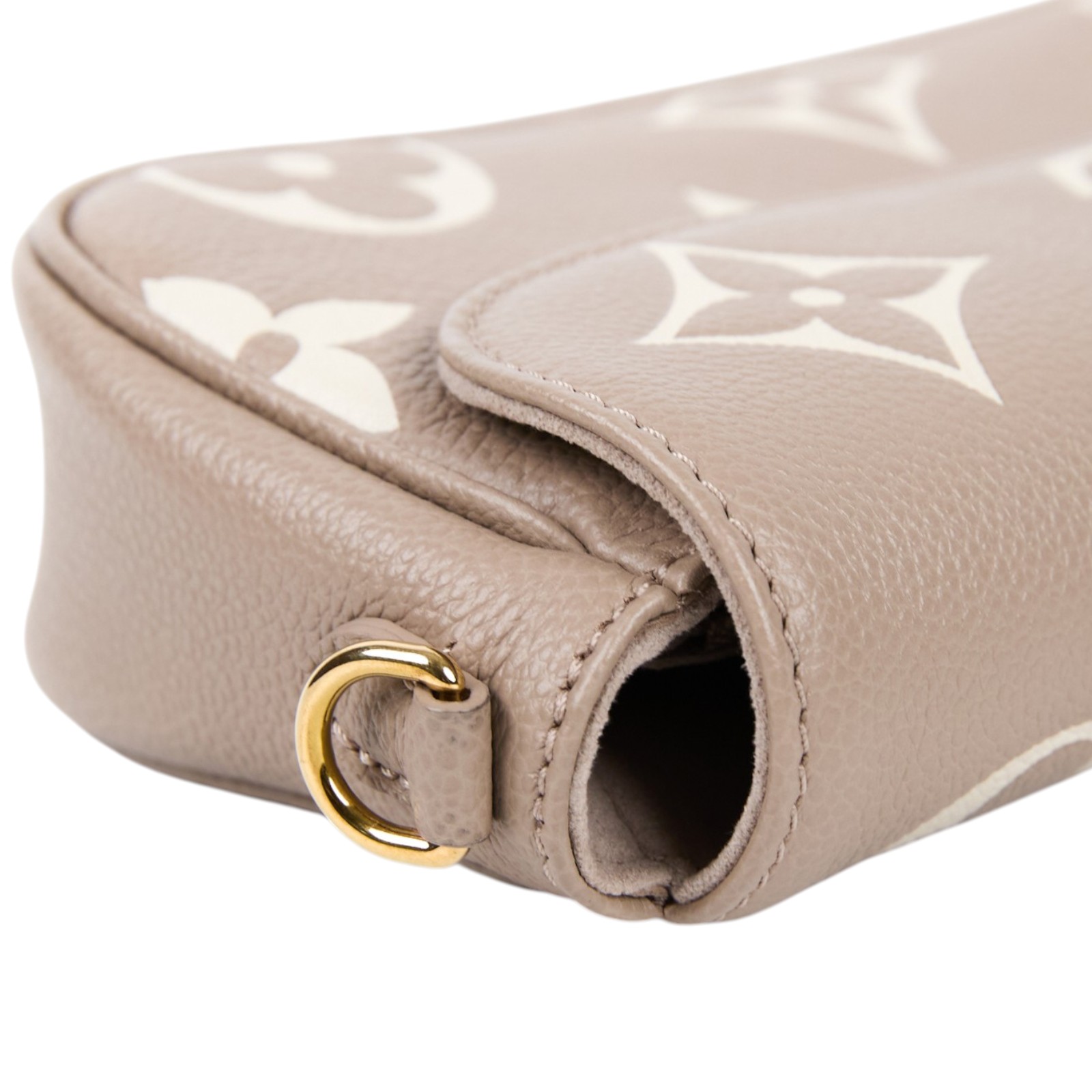 路易威登 LOUIS VUITTON Wallet on Chain Ivy 壓花牛皮 肩背錢包 斑鳩灰色 奶油色 M82211 晶片款  防塵袋/背帶2