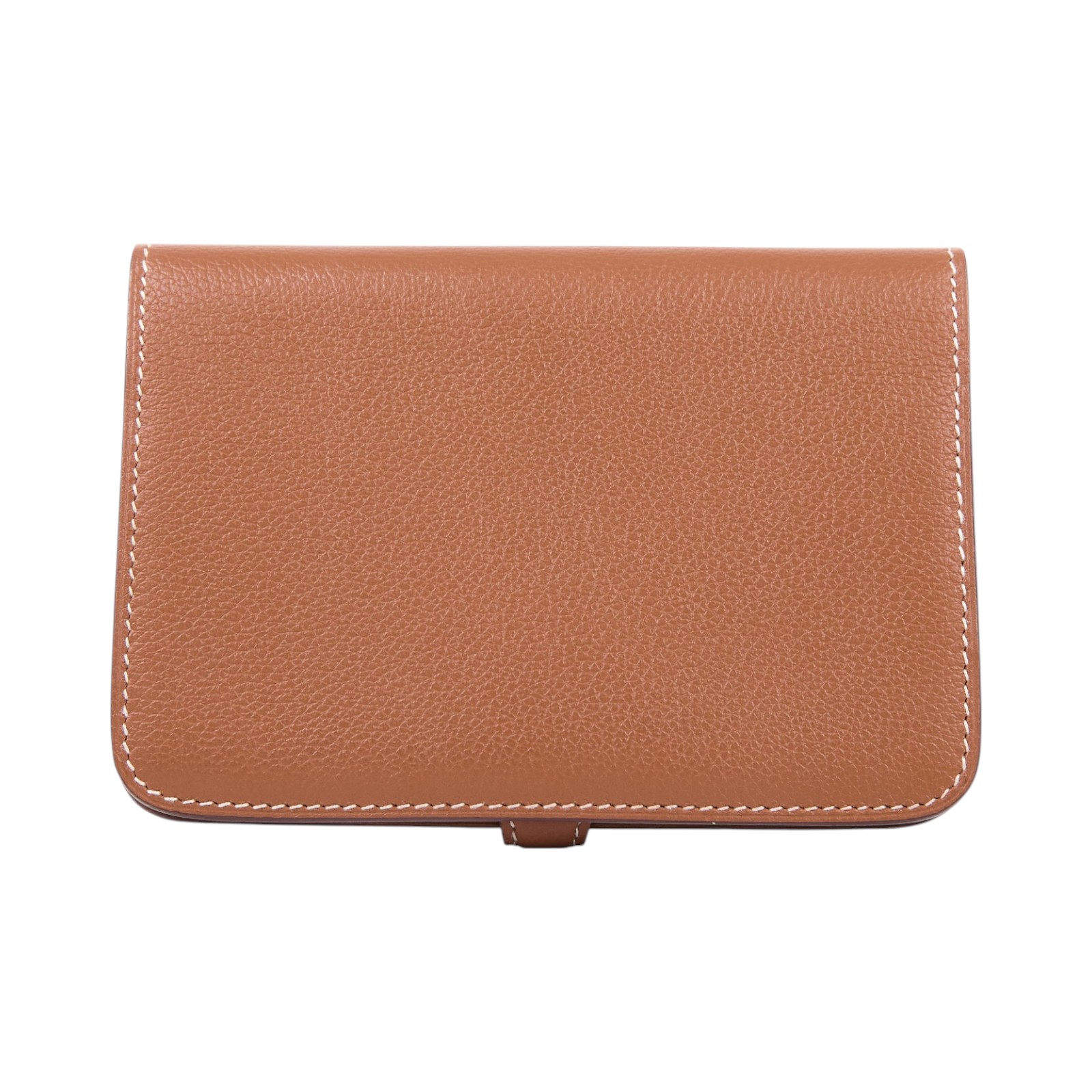 愛馬仕 Hermes Dogon 錢包 短夾 銀色五金 金棕色 H066382CK37 /U NN 011 GP  原廠盒子/購買證明影本