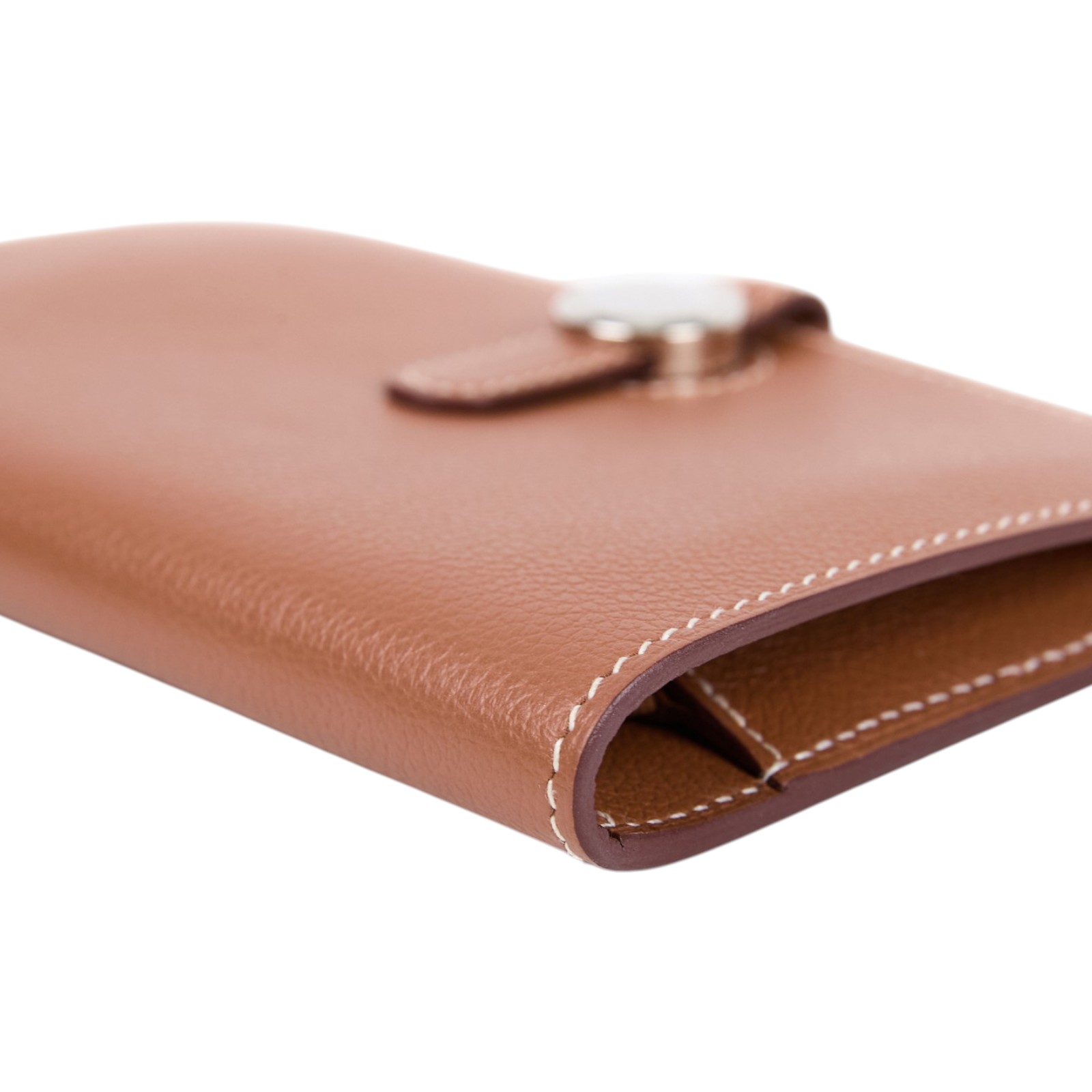 愛馬仕 Hermes Dogon 錢包 短夾 銀色五金 金棕色 H066382CK37 /U NN 011 GP  原廠盒子/購買證明影本