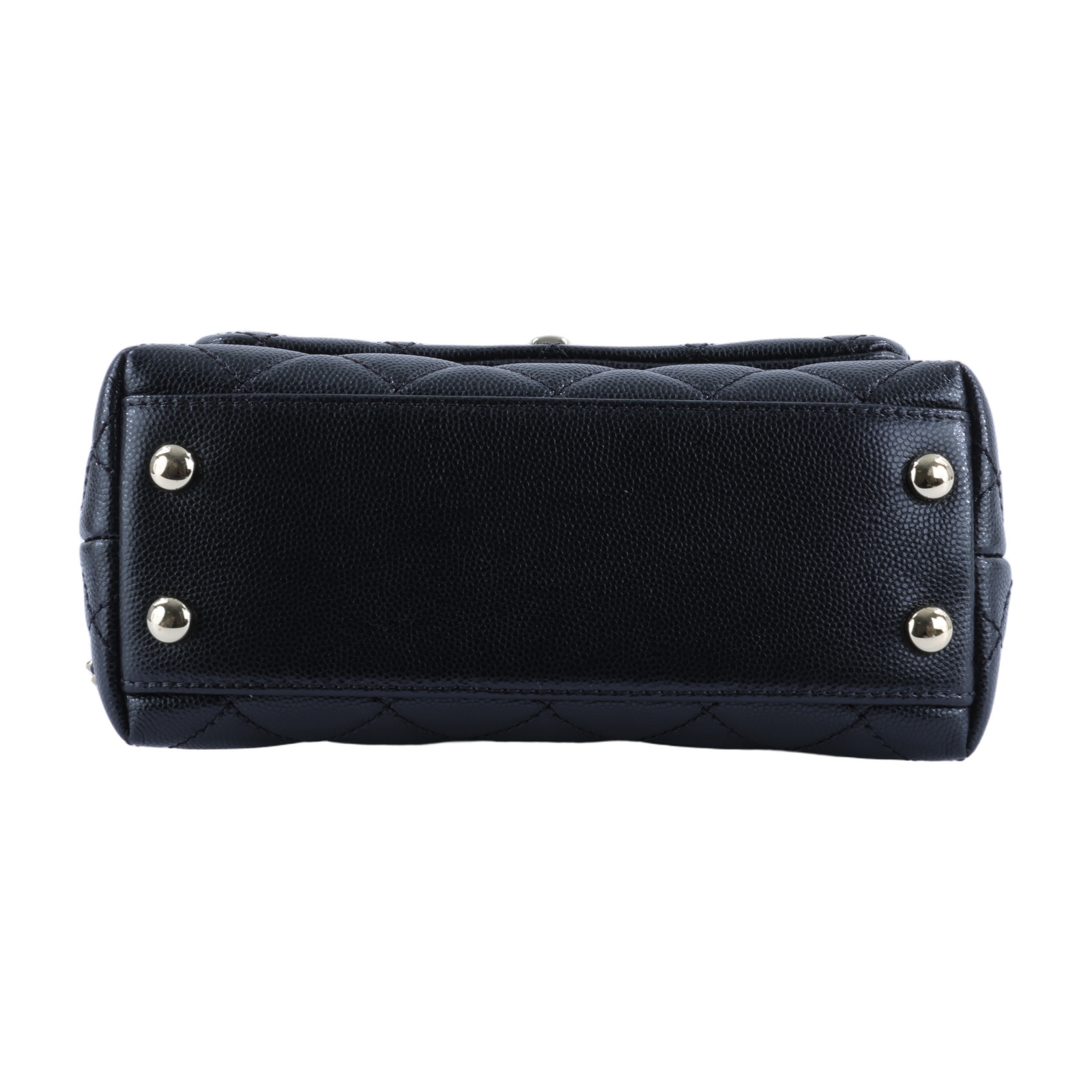 香奈兒 CHANEL Handle 迷你 手提 口蓋包 AS2215 黑金荔枝COCO HANDLE MINI 原廠盒子/保證卡/背帶/購買證明影本