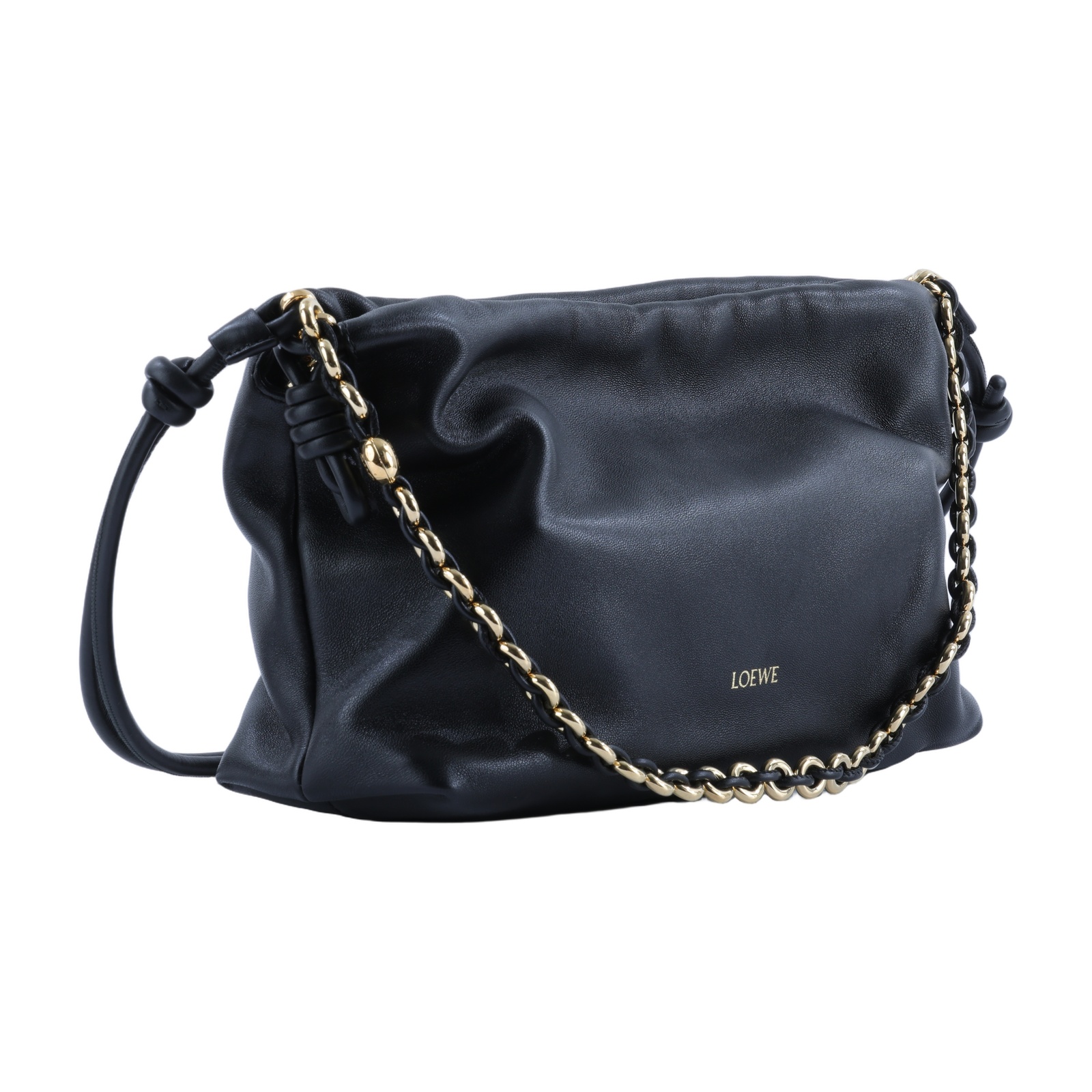 羅意威 LOEWE Medium Flamenco 手提包 A411FCRX02 黑FLAMENCO PURSE MEDIUM 防塵袋/背帶2