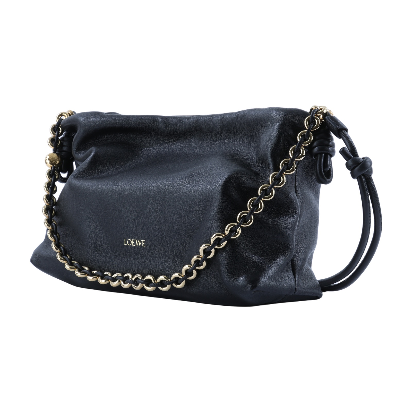 羅意威 LOEWE Medium Flamenco 手提包 A411FCRX02 黑FLAMENCO PURSE MEDIUM 防塵袋/背帶2