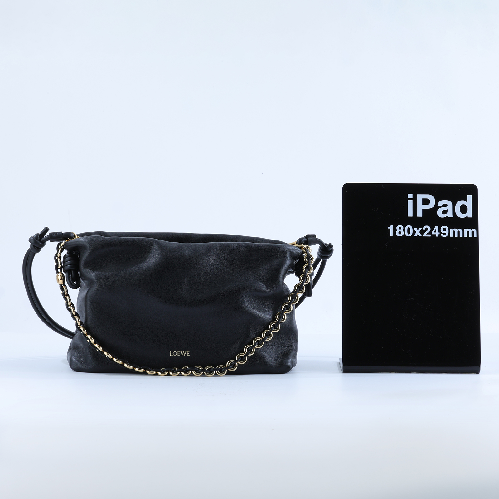 羅意威 LOEWE Medium Flamenco 手提包 A411FCRX02 黑FLAMENCO PURSE MEDIUM 防塵袋/背帶2