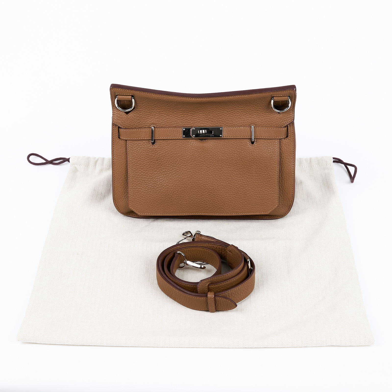 愛馬仕 Hermes Jypsiere 吉普賽包 28  JY28 口P 26PY 口P刻 金棕JYPSIERE28 防塵袋/背帶