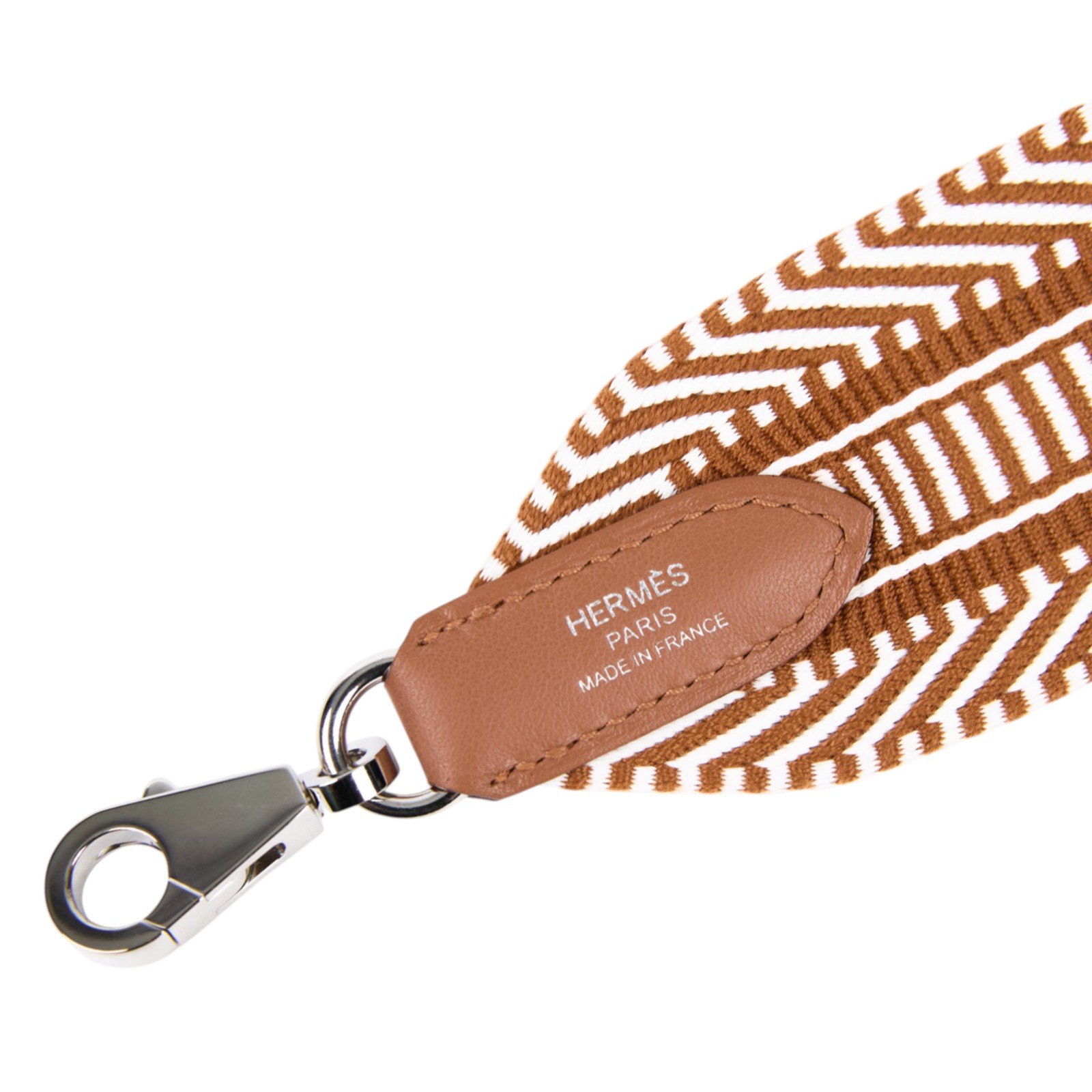 愛馬仕 Hermes Sangle Cavale 50 mm 包包背帶 Écru/Beige/Gold配色 金色金屬配件 H073651CCAA070 GSA002XX  防塵袋