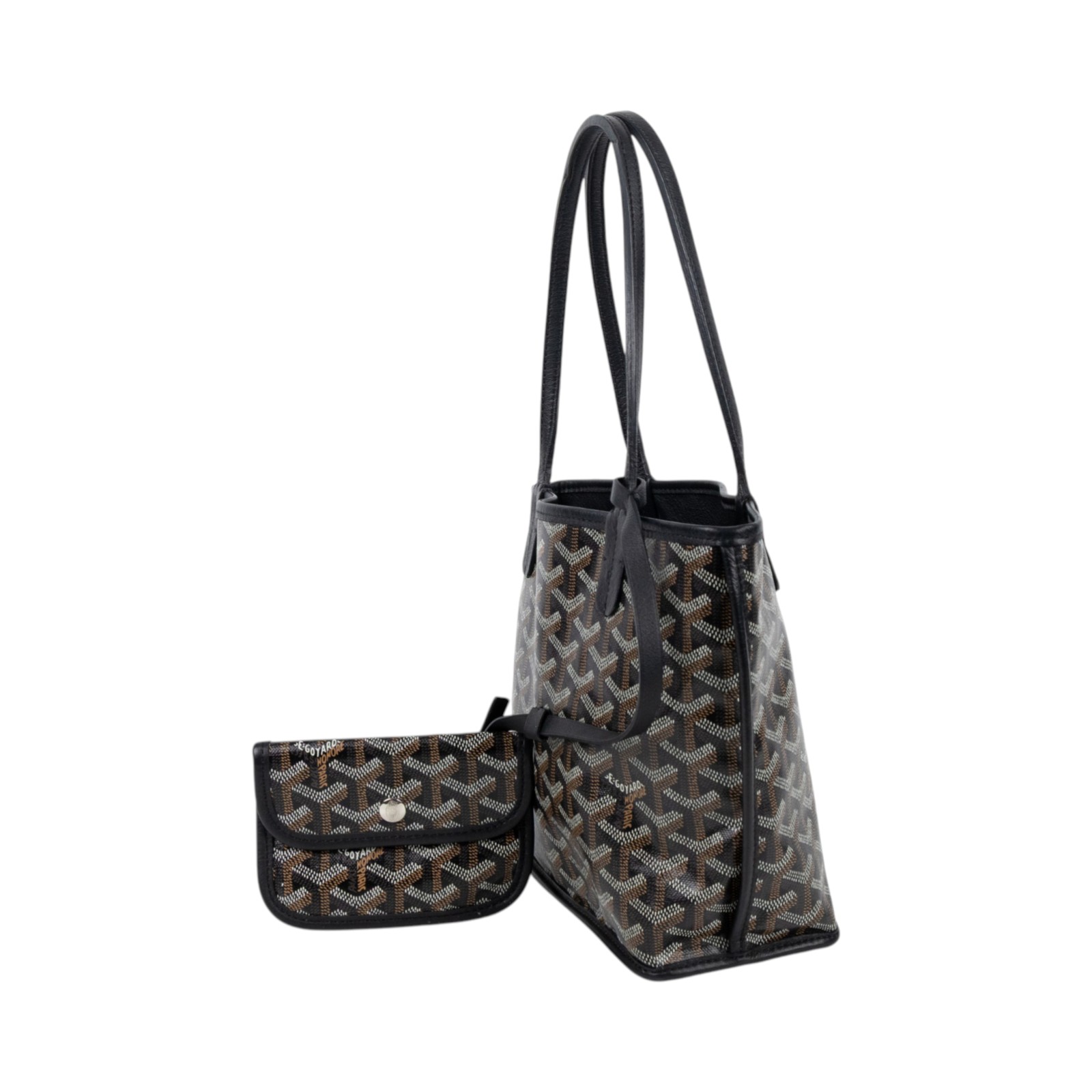 高雅德 GOYARD Anjou Mini Bag 托特包 ANJOUSMINCG 黑ANJOU MINI 內袋
