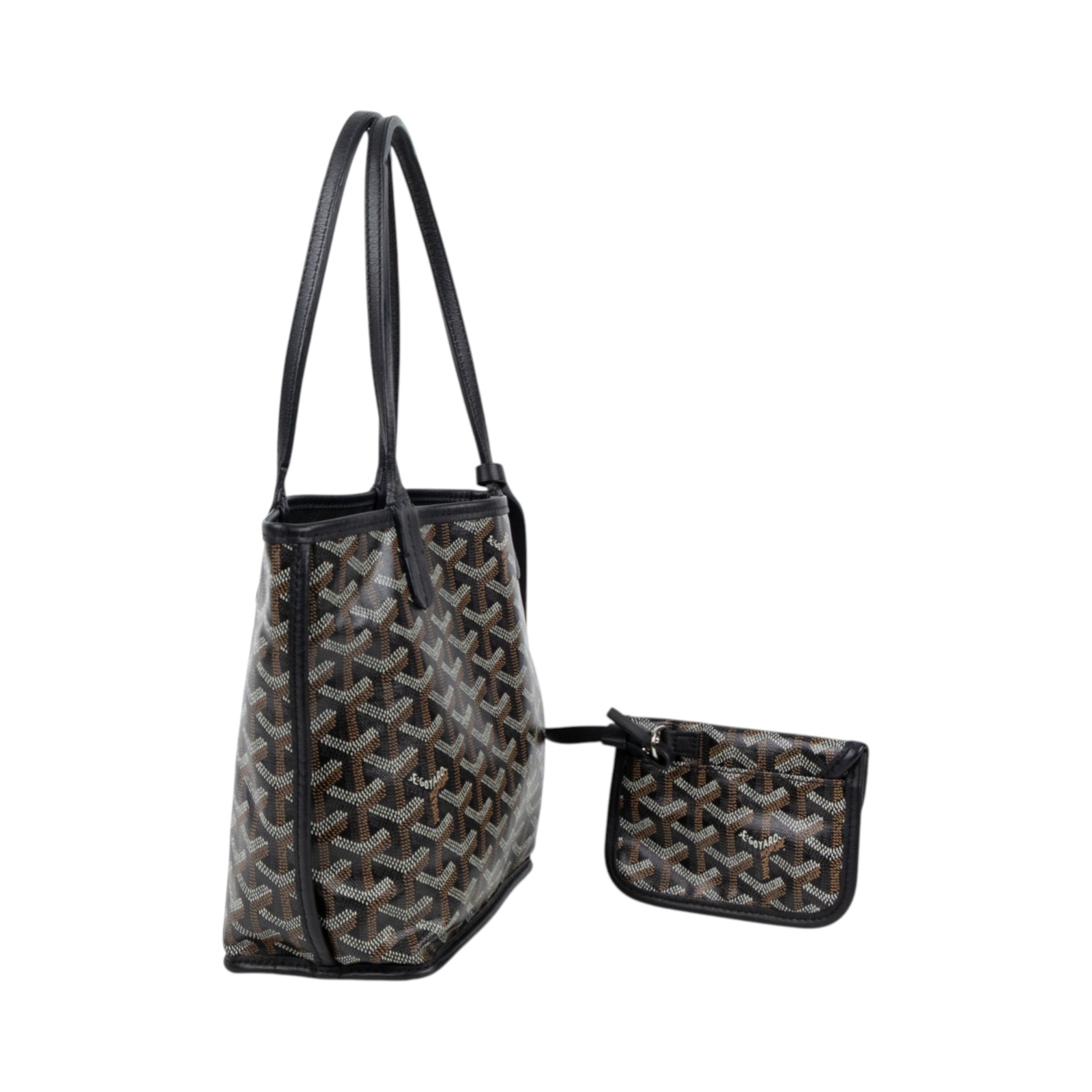 高雅德 GOYARD Anjou Mini Bag 托特包 ANJOUSMINCG 黑ANJOU MINI 內袋