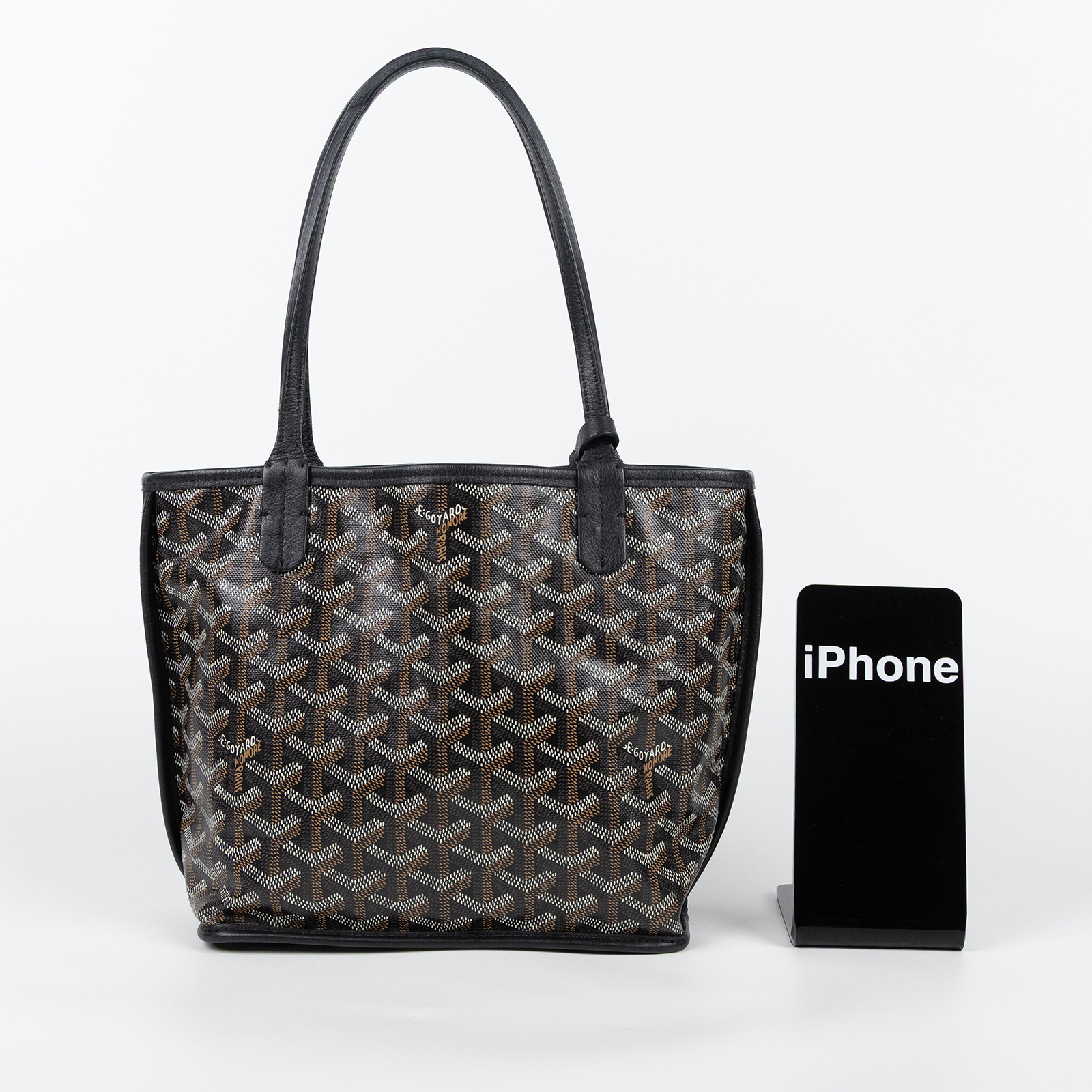 高雅德 GOYARD Anjou Mini Bag 托特包 ANJOUSMINCG 黑ANJOU MINI 內袋