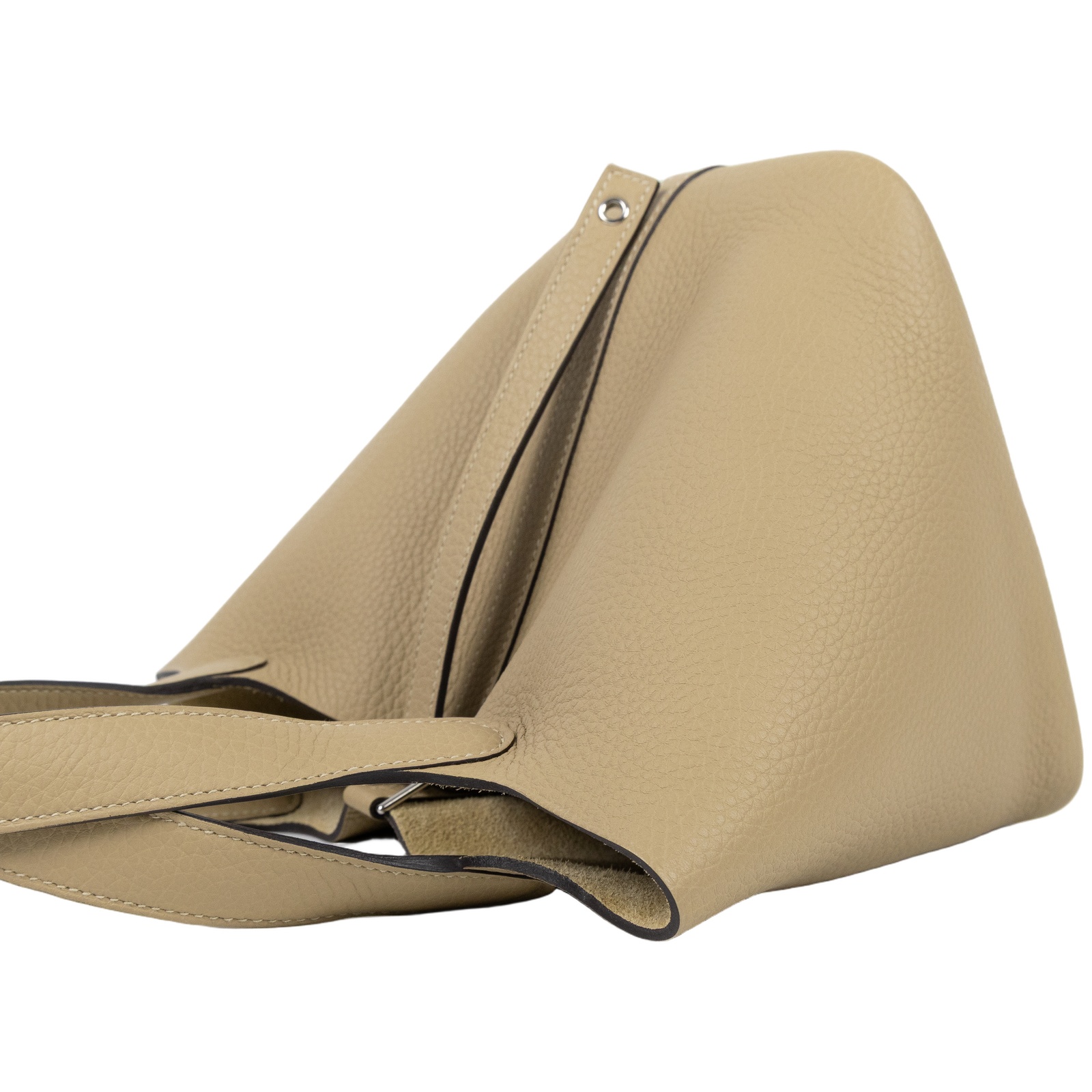 愛馬仕 Hermes Picotin Lock 18 菜籃子包 銀色五金 風衣灰色 H056289CKS2 /  防塵袋/原廠盒子/鎖組/購買證明