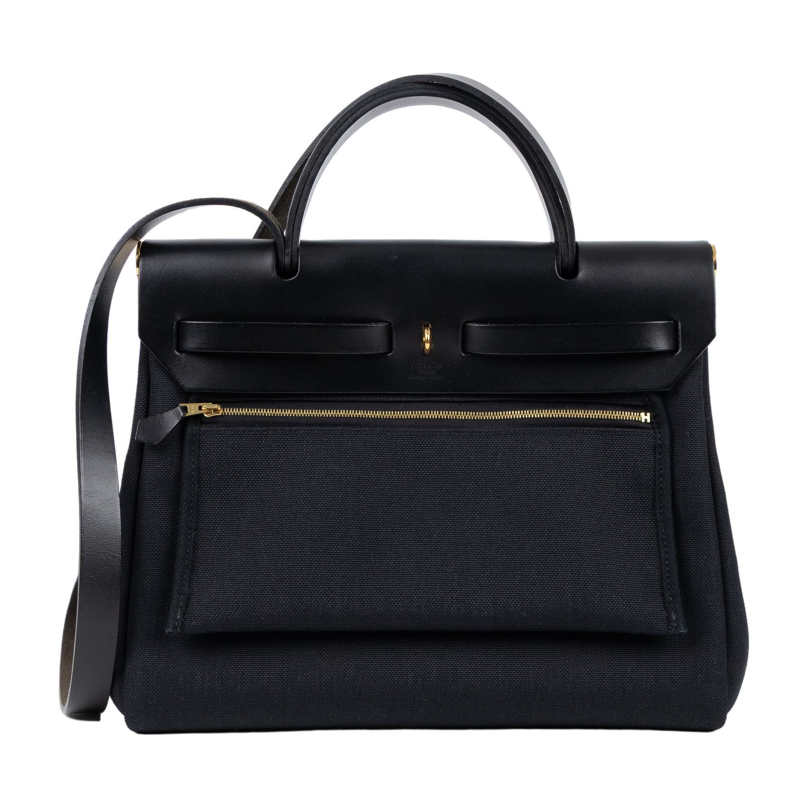 愛馬仕 Hermes Herbag Zip 31 HER31 Z TS 001 AU Z刻 黑金HERBAG31 防塵袋/鎖組/內袋