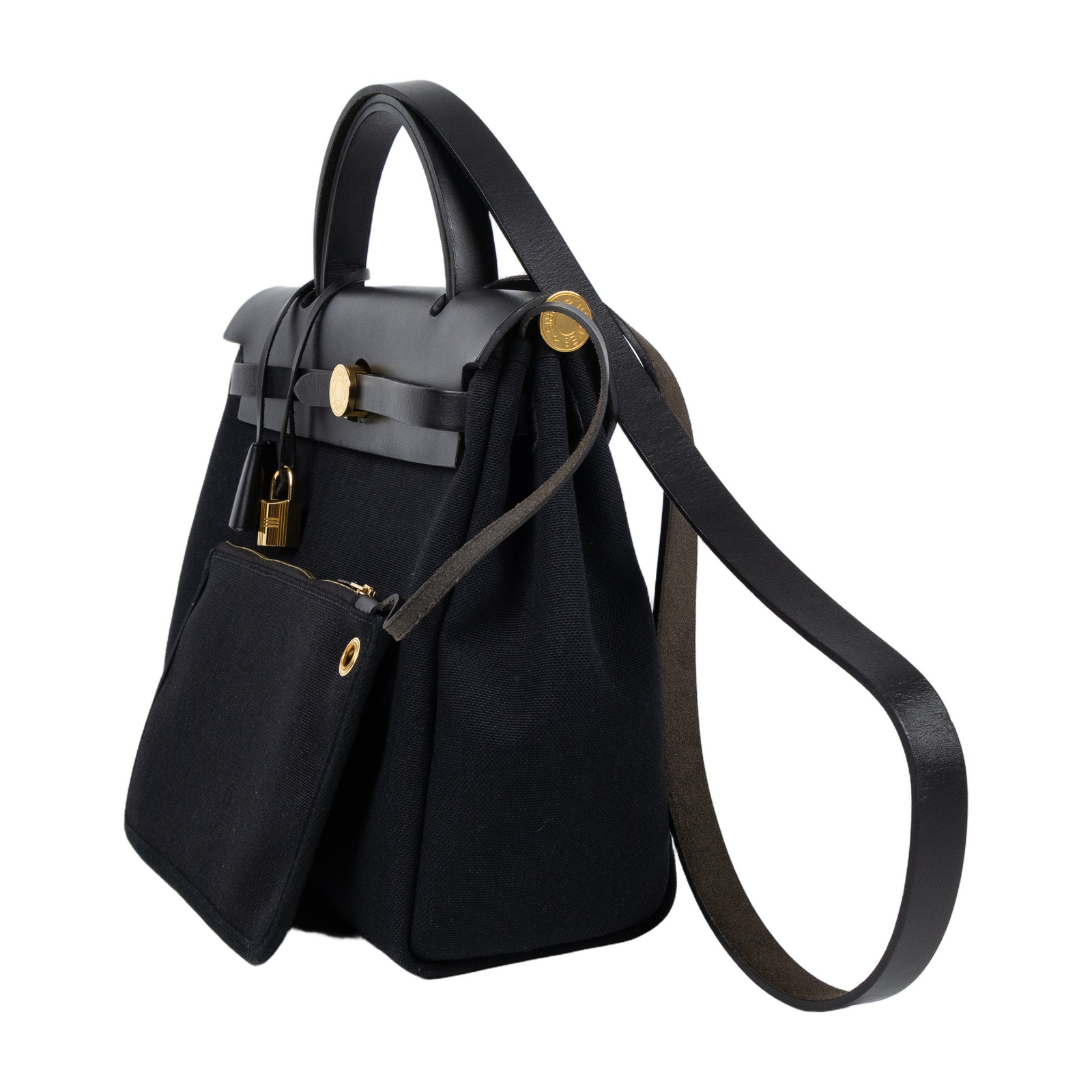 愛馬仕 Hermes Herbag Zip 31 HER31 Z TS 001 AU Z刻 黑金HERBAG31 防塵袋/鎖組/內袋